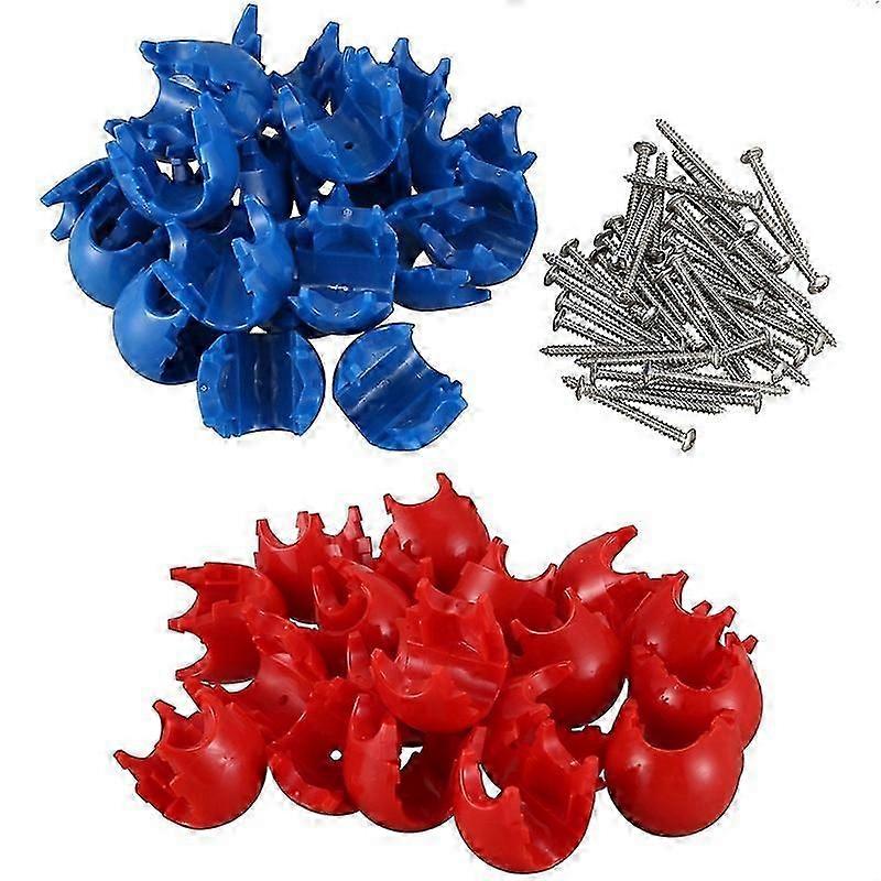 20Pcs αναρρίχηση σχοινιών δίχτυ 16mm πλαστικά εξαρτήματα πόρπης δικτυωτών συνδετήρων