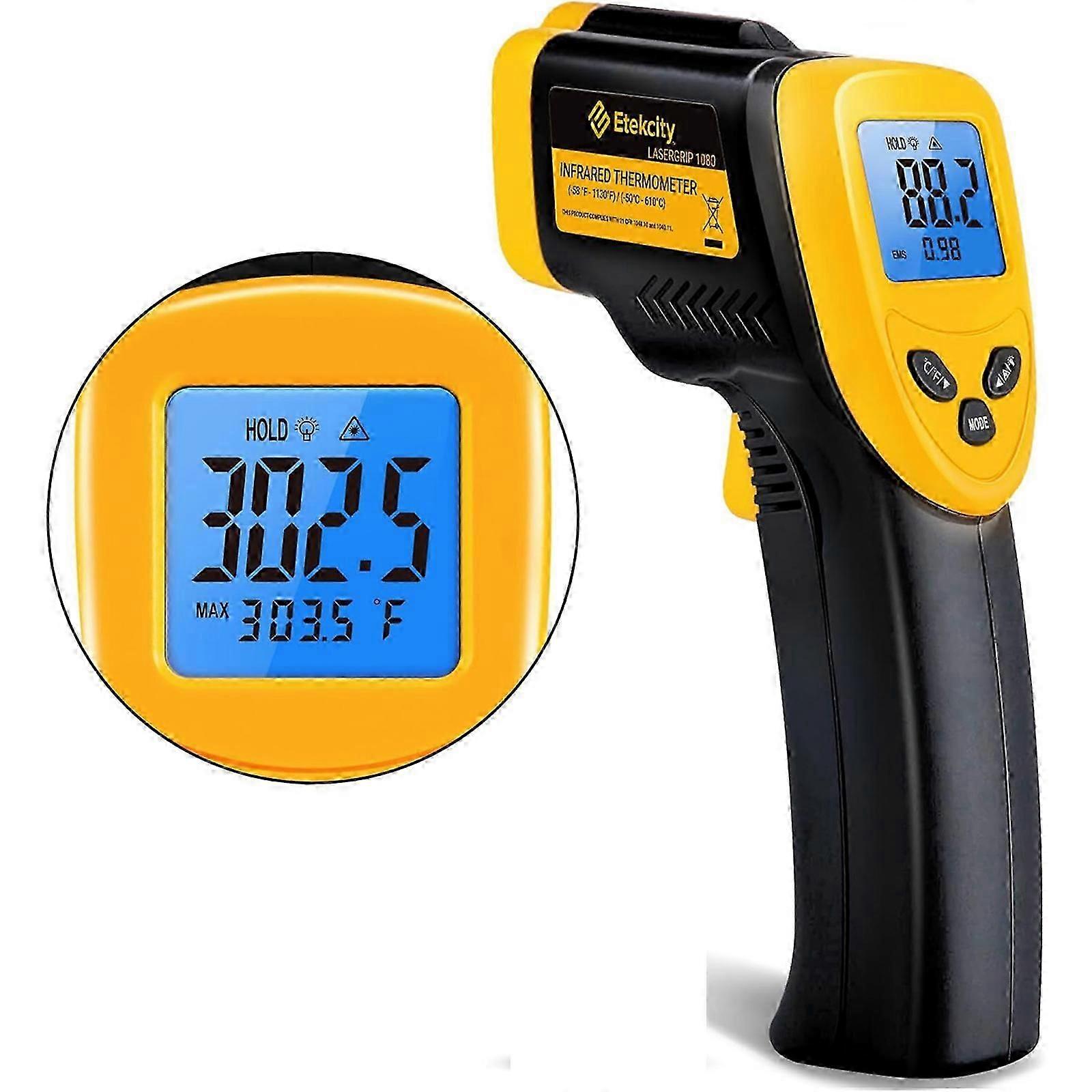 Infrared Thermometer Gun, Temperature Gun, Laser IR Digital Temp Surface Tools Accessories, Heat Thermometer for Cooking Griddle Pizza