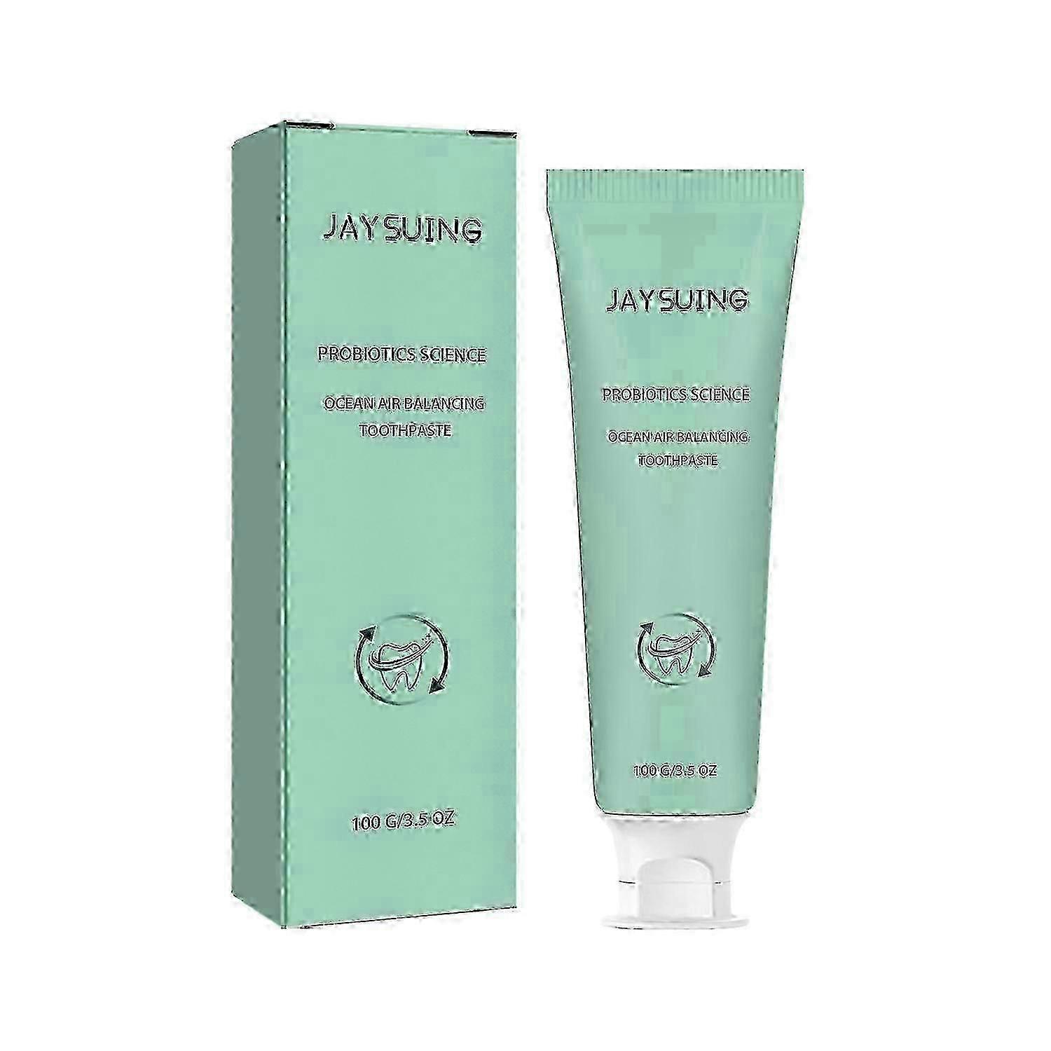 Jaysuing Ocean Air Balancing Toothpaste, Deep Clean Whitening Teeth Lighten Bad Breath Freshen Breat
