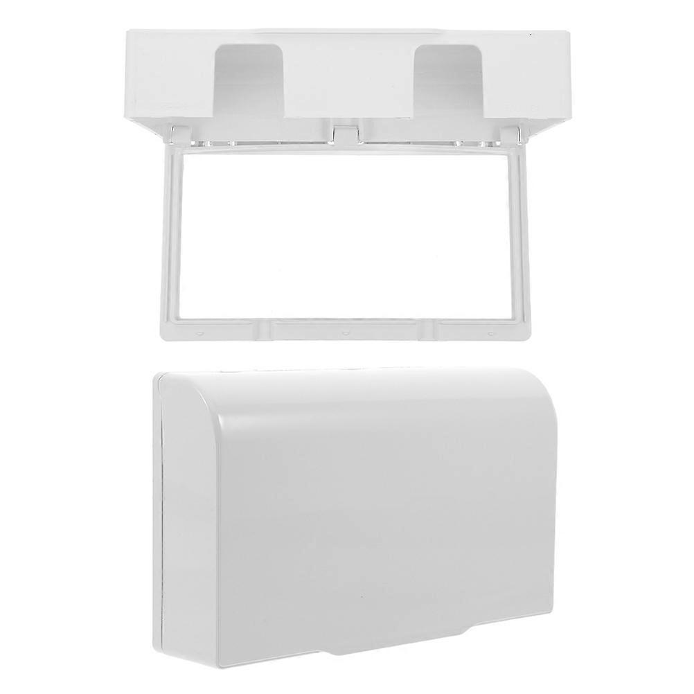 Adhesive Socket Protective Cover Wall Plug Case for Indoor Outdoor Use Fine Craftsmanship Easy Clean Practical Home Office Hotel Plug Protector