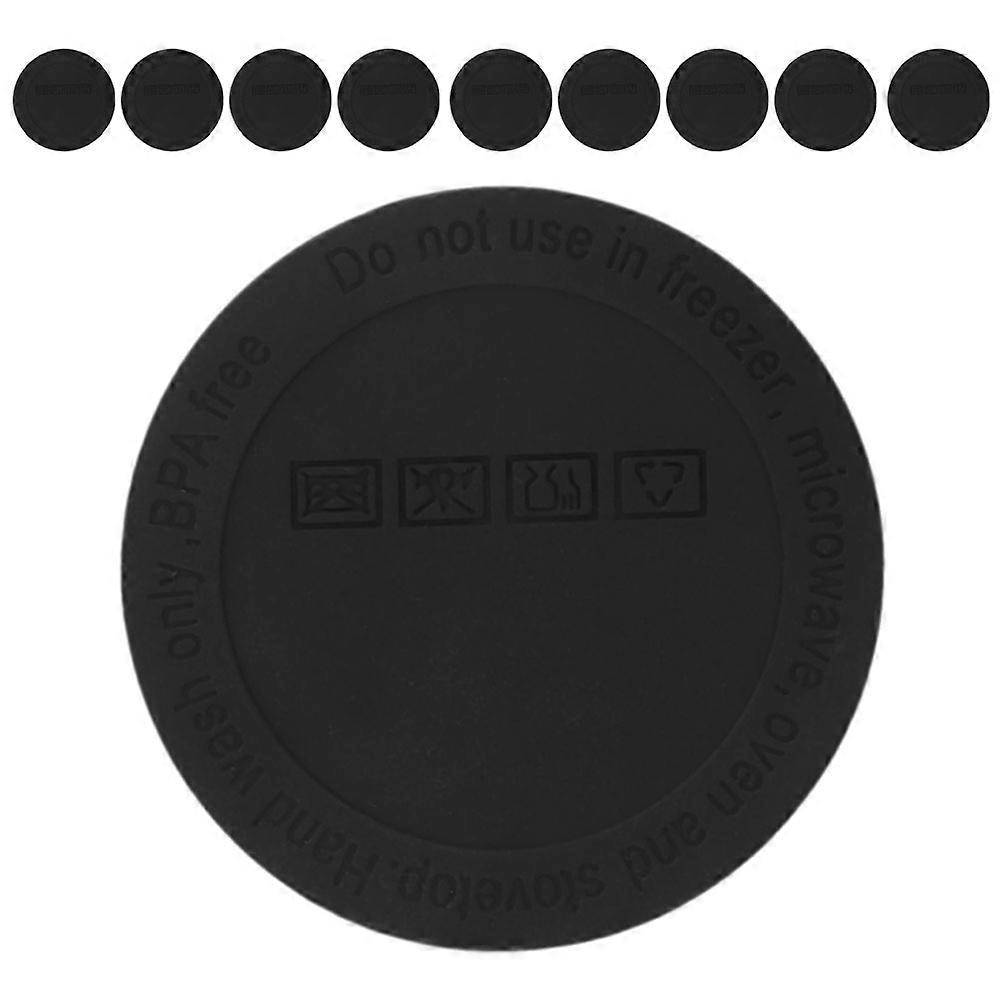 Non Slip Silicone Cup Mats 10pcs Wear Resistant Adhesive Coasters for Thermal Bottles and Drinkware Stability with Surface Protection