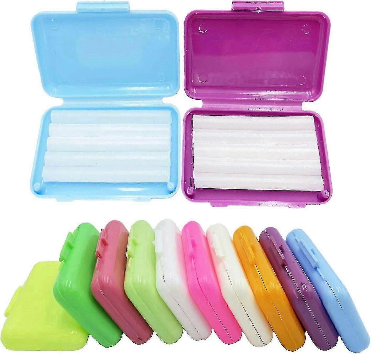 Wax For Braces, 10pcs/50 Strips Dental Wax Braces Support Wax For Relief From Irritation And Pain, 10 Color 10 Flavour -CN-AA