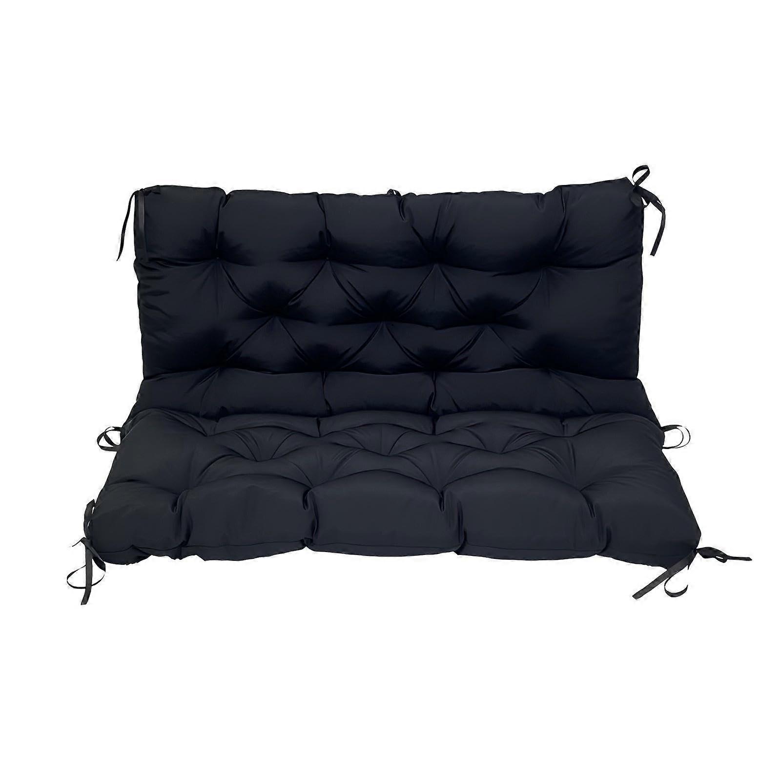 Hanging Chair Outdoor Cushion 150cm Black, Cushion for Rocking Chair, Soft Lying Mat for Hanging Basket Furniture