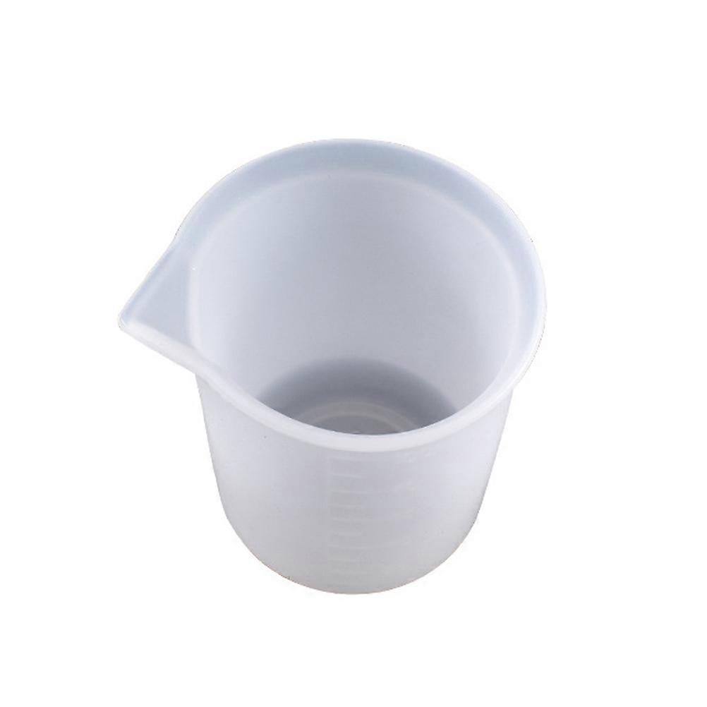Lightweight Transparent Crystal Silicone Measuring Cup with Scale for DIY Crafts, Jewelry Making, and Educational Demonstrations