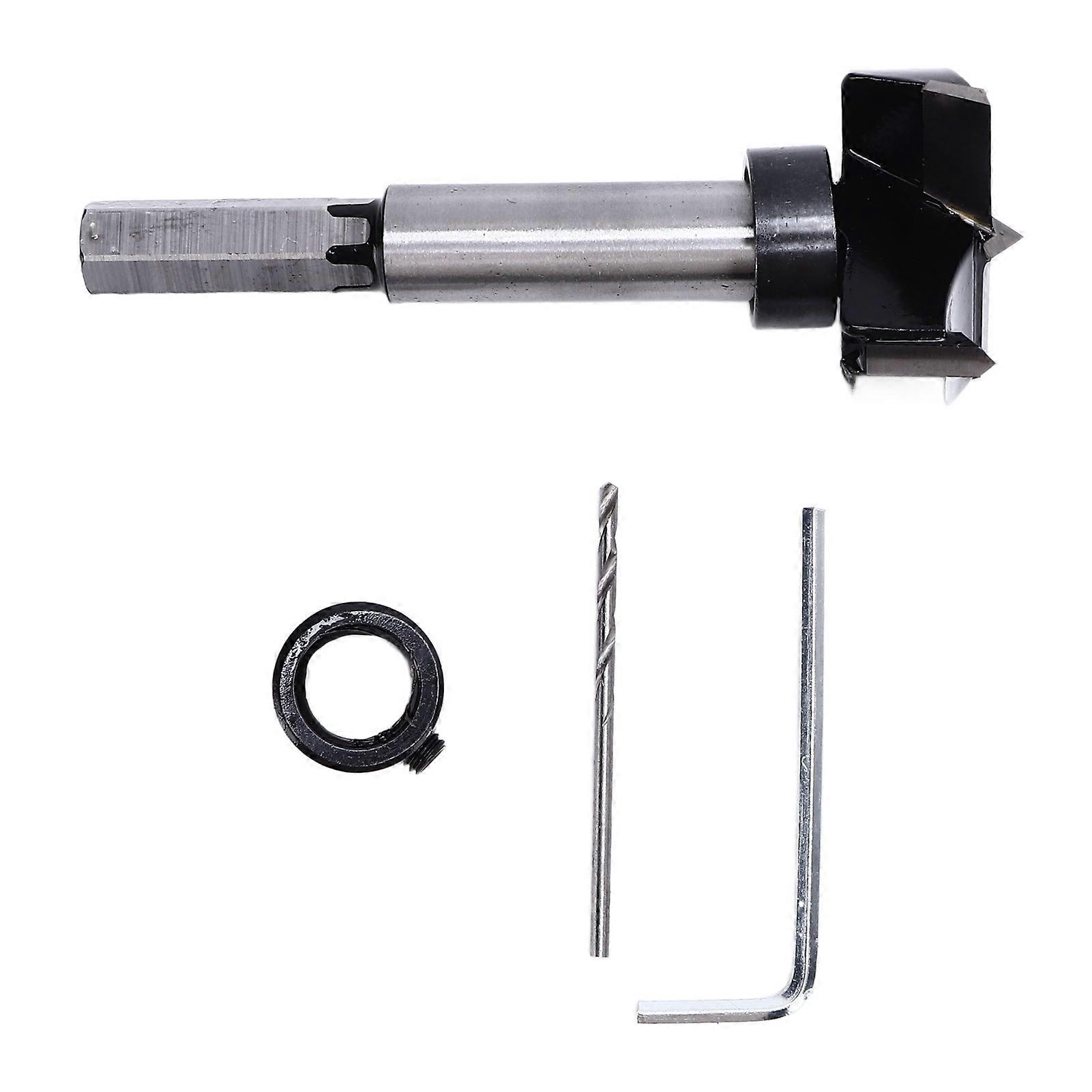 Hole Opener Drilling Guide Drill Bit 35mm Woodworking Tool for Hinge Installation