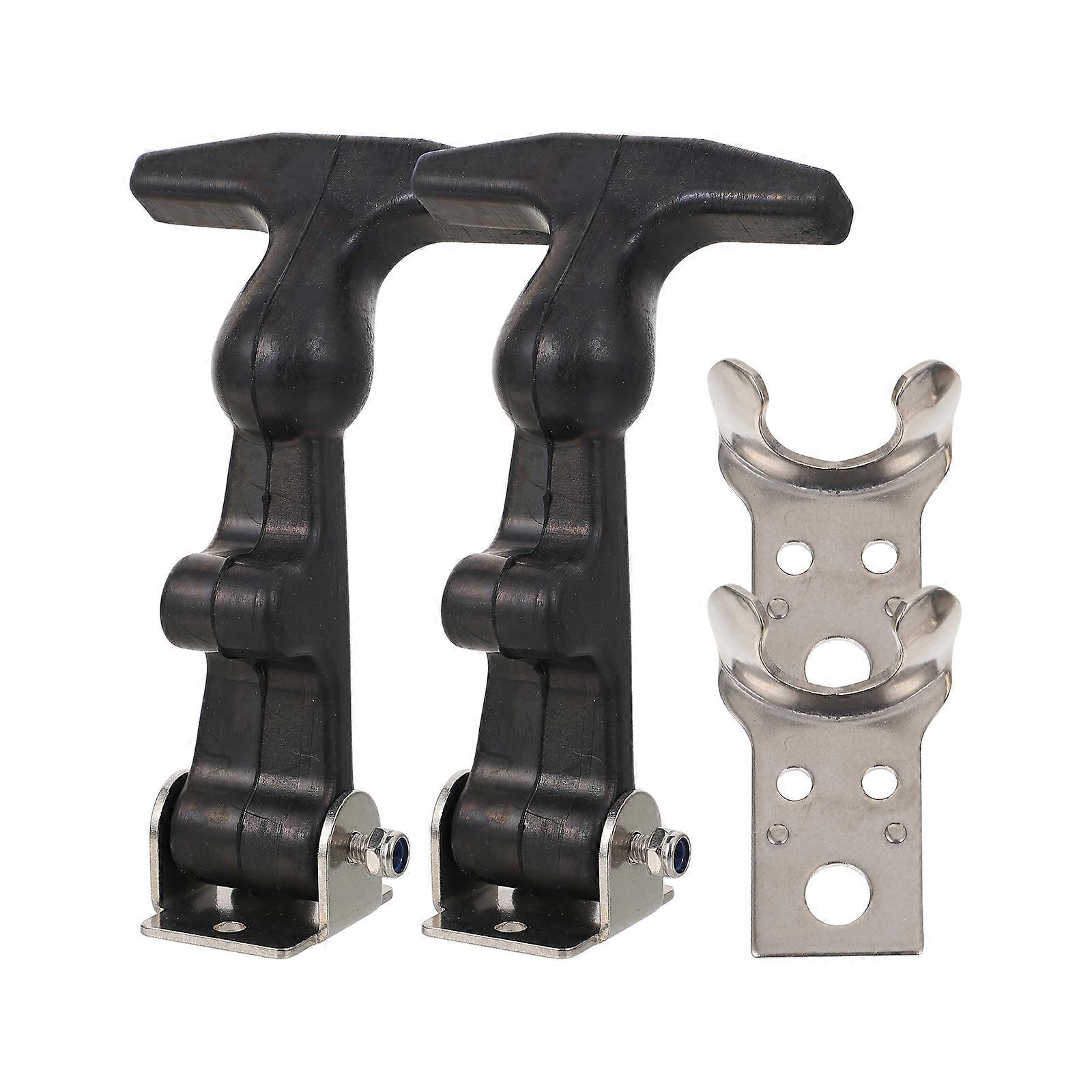 2Pcs Rubber Flexible Draw Latches Durable T Handle Catch for Tool Box Hasp