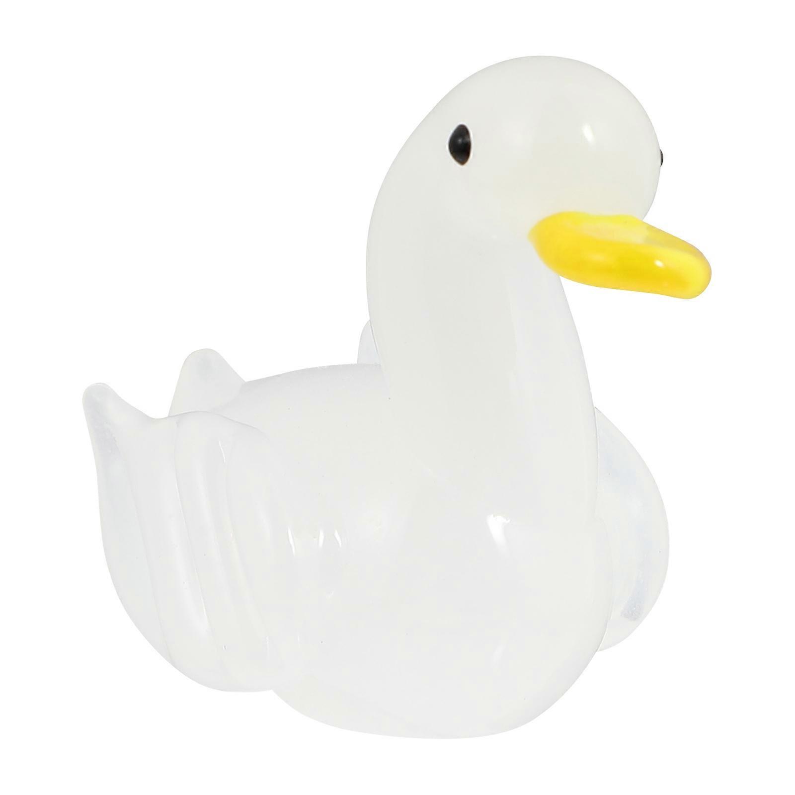Glass Home Decor Goose Figurine Simple and Interesting Design 4X4CM Glass for Bookshelf 1Set