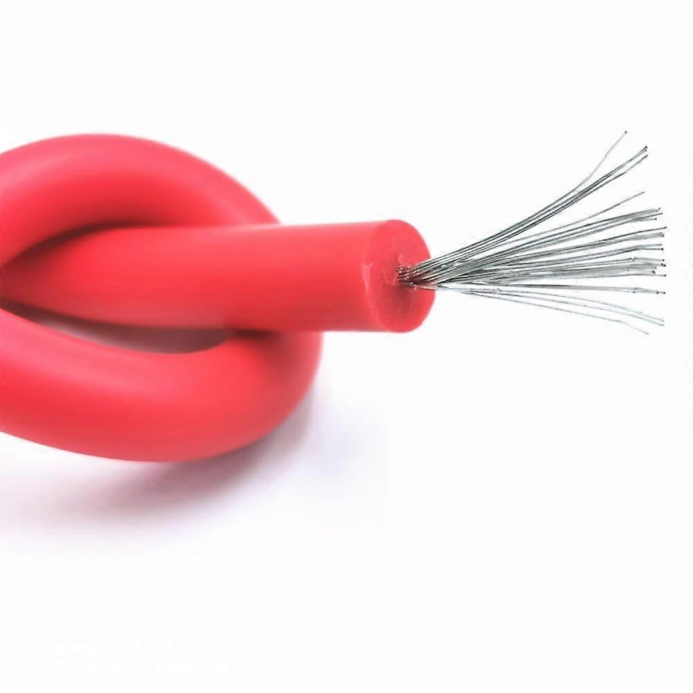 Red soft silicone wire voltage wire and cable 10KV 15KV 20KV20AWG 18AWG 17AWG 15AWG antibreakdown (5M15KV 20AWG) 5M15KV 20AWG Red