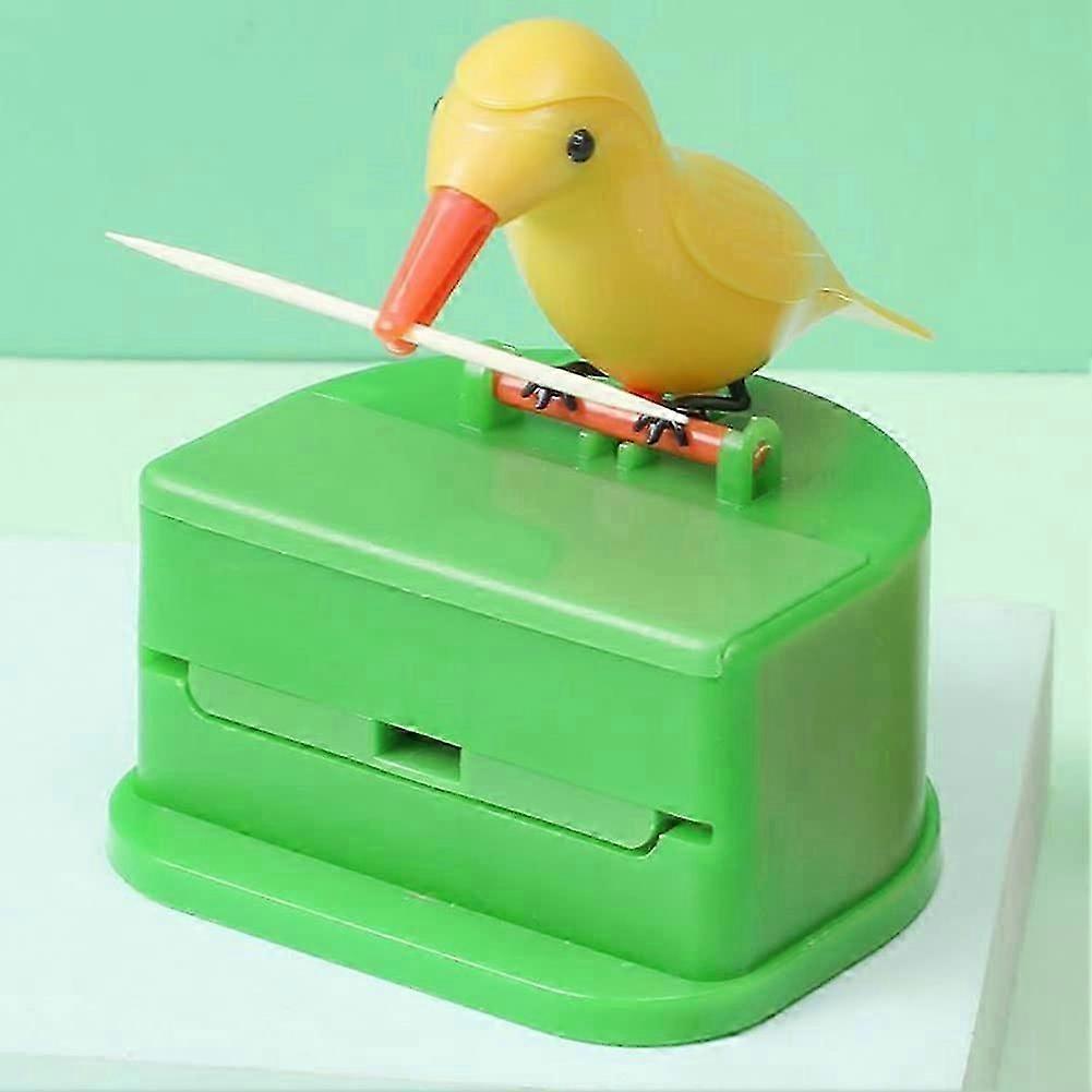 Automatic Toothpick Dispenser - Push-Button Cocktail Stick Holder for Easy Access