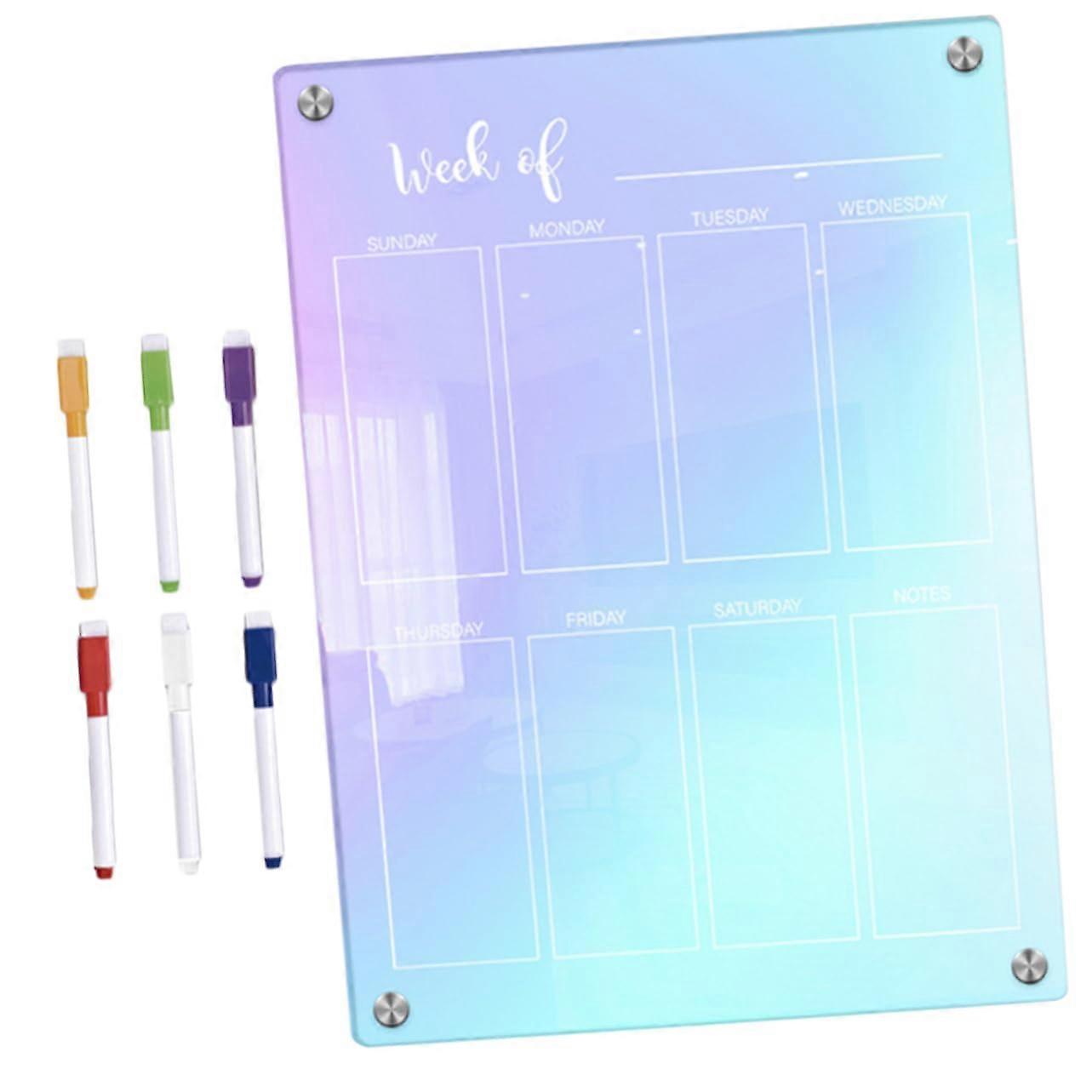 Monthly Planner Dry Erase Planner Board 29.70X21.00X0.30CM