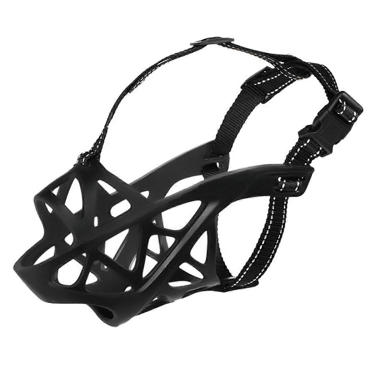 Dog Head Muzzle Barking Mask for Pets Adjustable Dog Mask Breathable Muzzle for Large Dogs Safe Protection During Walks