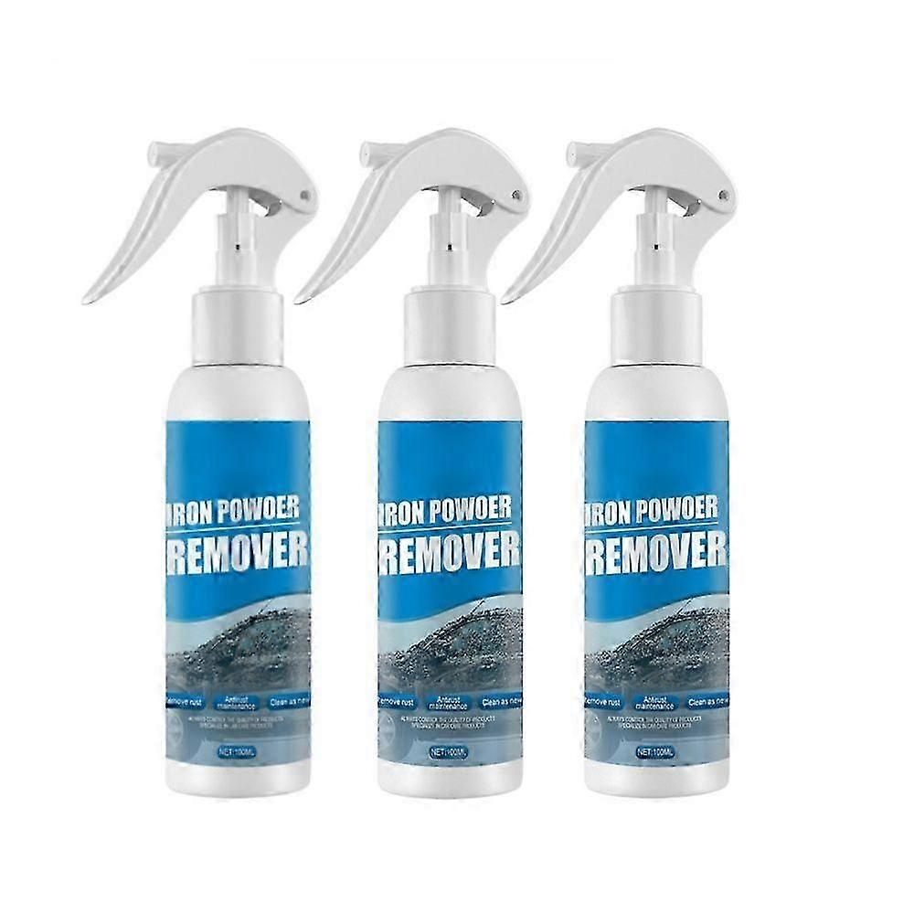 1/2/3x אבקת ברזל לרכב מסיר חלודה מסיר חלודה מסיר חלודה ציוד לרכב מנקה מסיר כתמים