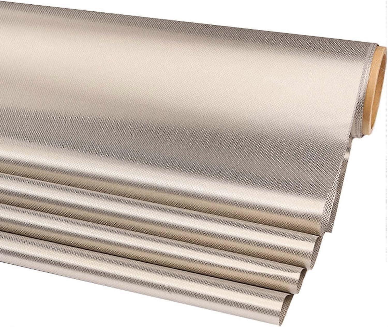 Protective Cloth Shielding Fabric Radiation Protection Fabric Silver Fiber Fabric for Eliminating Interference Textiles (1.1 x 2 m) 1.1x2m Silver