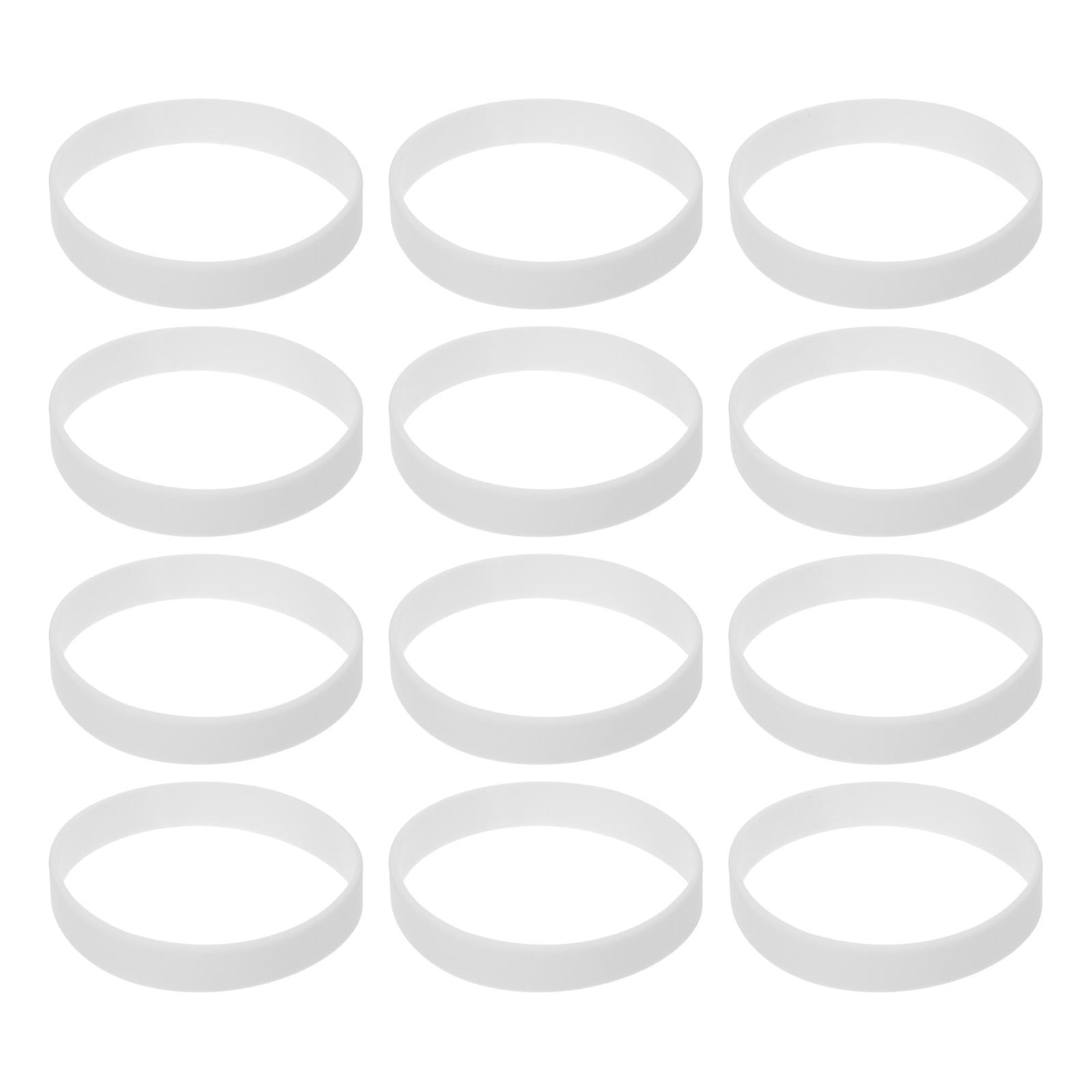 Here's a refined and professional product description for your **50pcs Solid Color Silicone Wristbands**:
**50pcs Solid Color Silicone Wristbands
