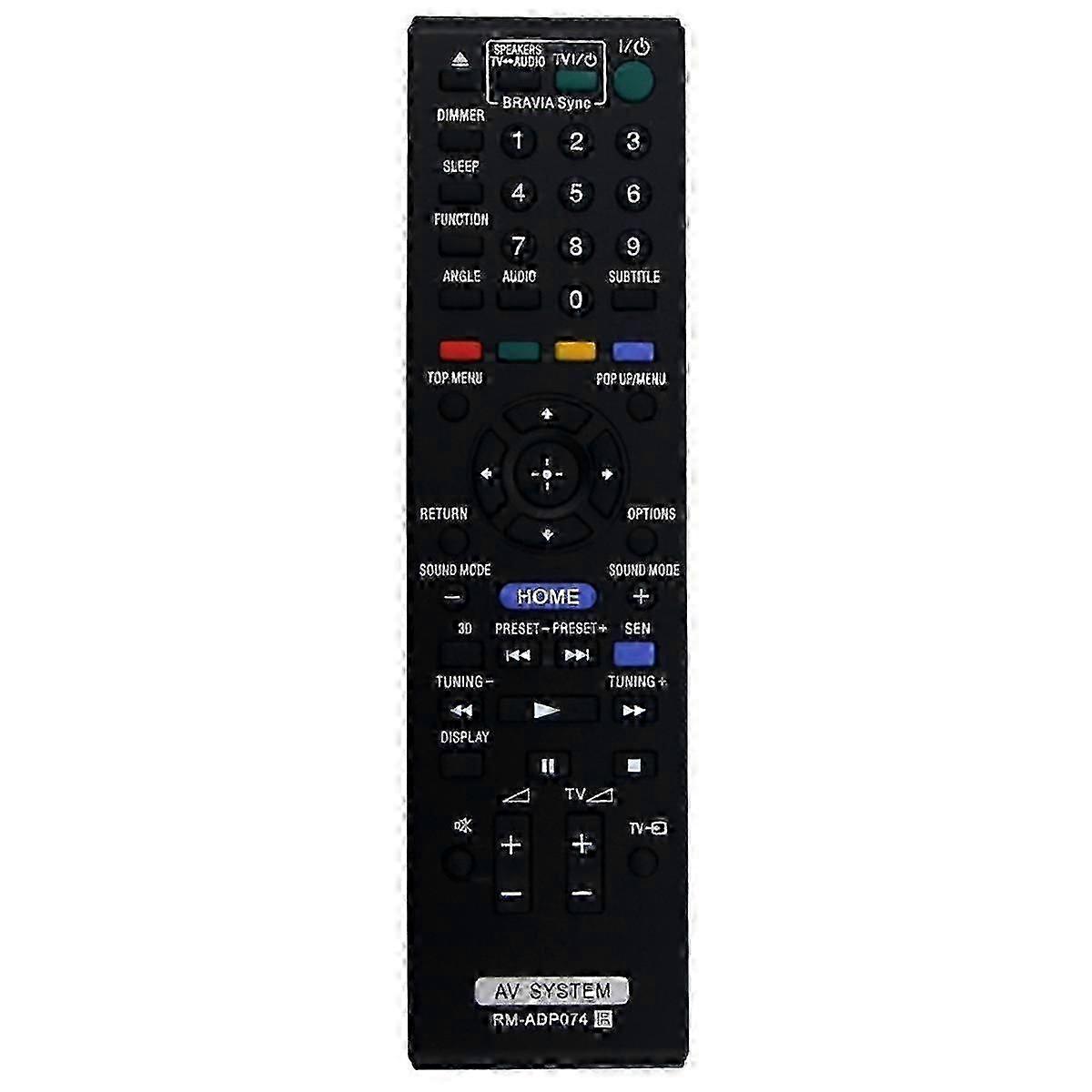 Remote Control ADP074 Compatible with Blu-Ray Home Theater Systems BDV-E290, BDV-N990W, BDV-N995W, BDV-E190 - Replacement Accessory