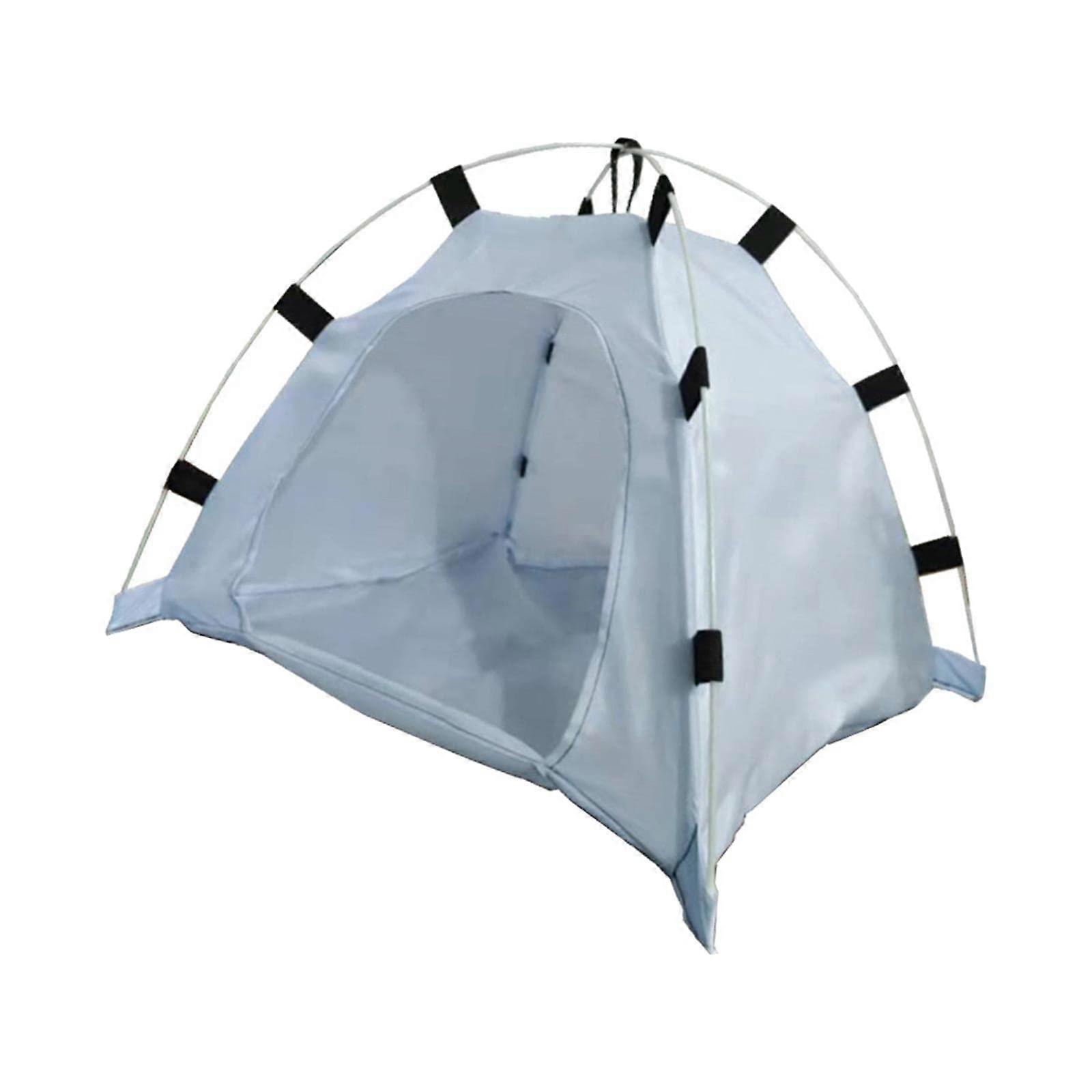 Foldable Dog and Cat Tent for Travel and Beach, SpaceSaving Portable Indoor Kennel, Gray