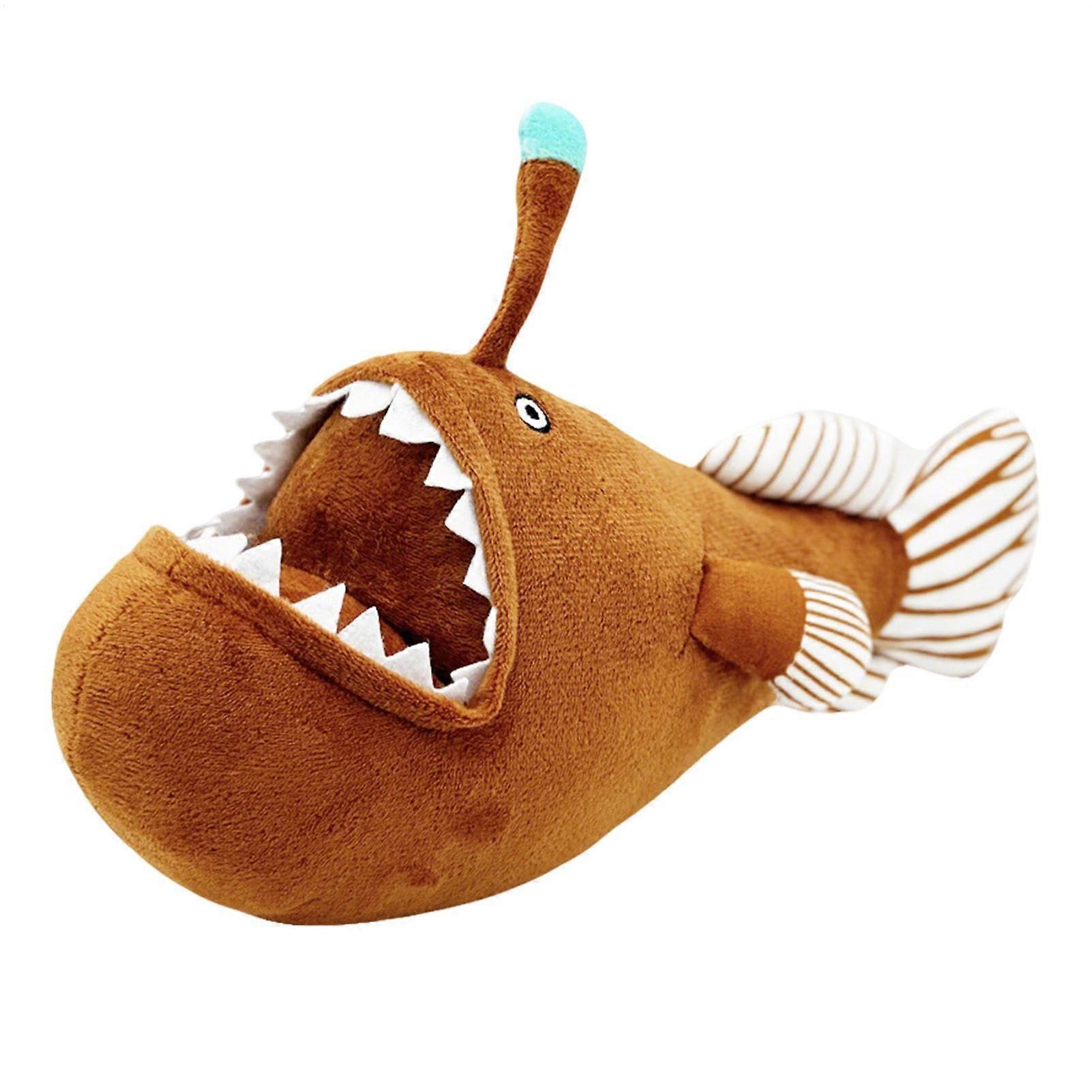 Angler Fish Plush Desk Decor, Soft Polyester Plush Toy, 8-Inch Cute Stuffed Doll