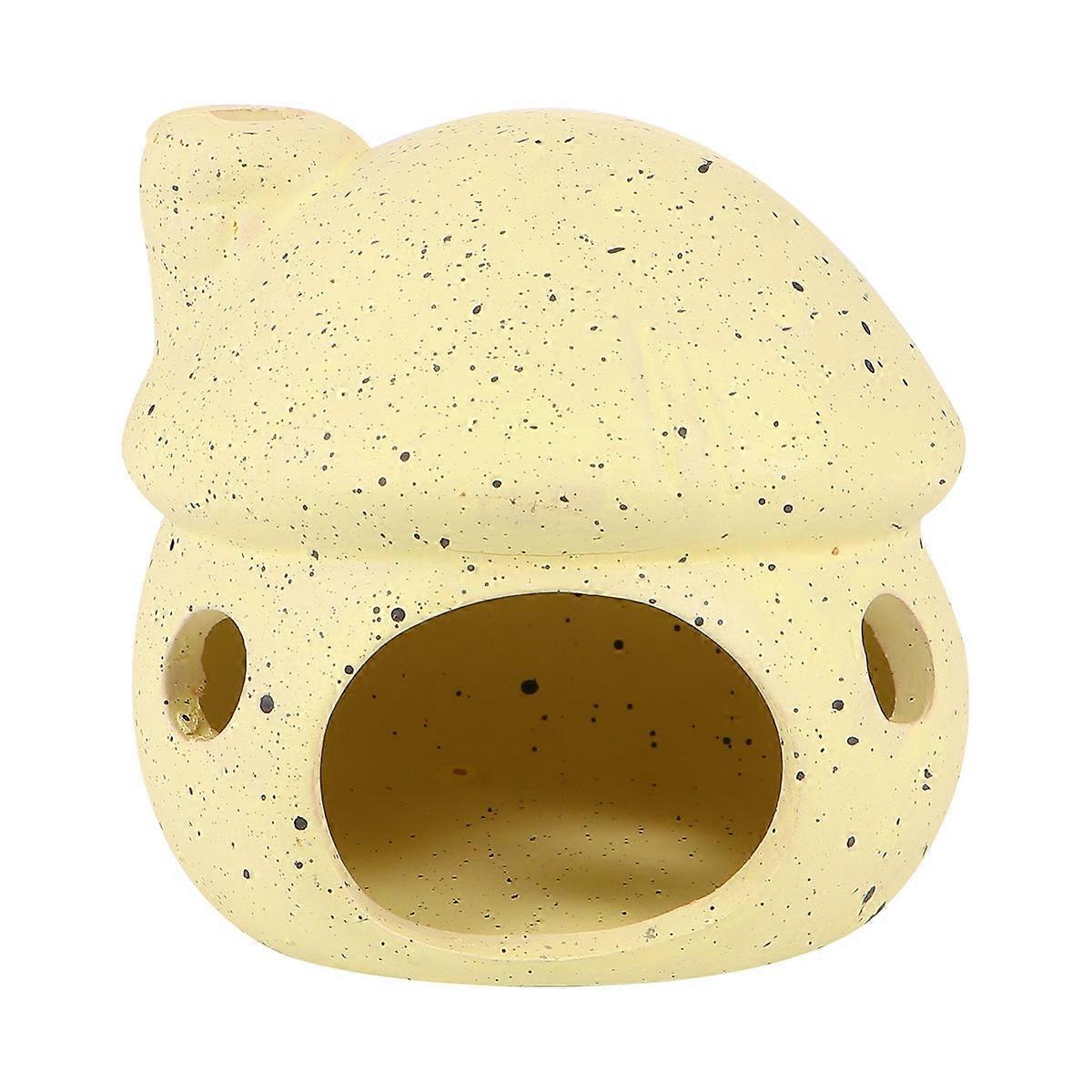Ceramic Mushroom Aquarium Decoration for Fish Shelter & Shrimp Habitat – Adds Hiding Spots and Visual Interest to Aquatic Landscapes