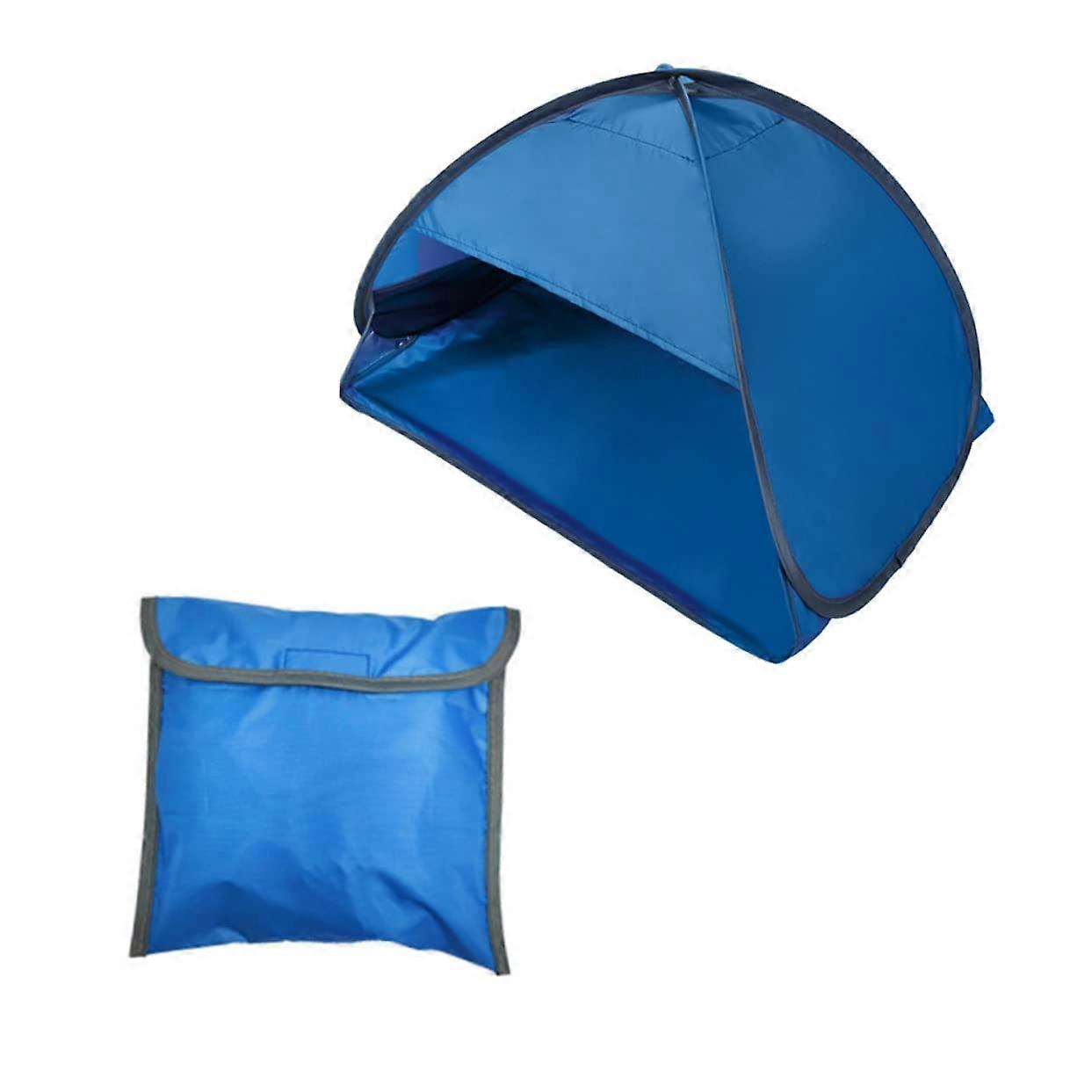 Portable Beach Tent Automatic Sun Shelter UV Protection for Camping Fishing Picnics and Outdoor Activities Gradient Blue
