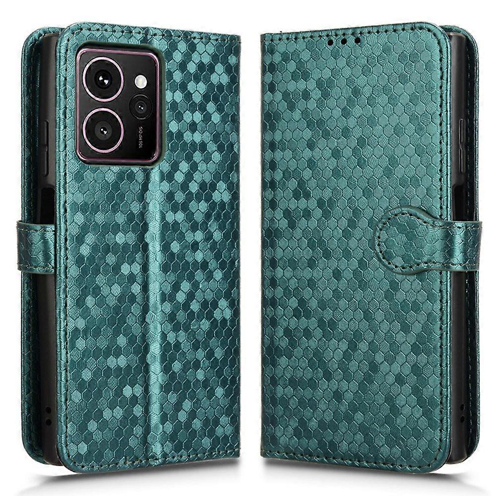 For HMD Skyline Wallet Case Dot Pattern Imprint PU Leather Phone Cover