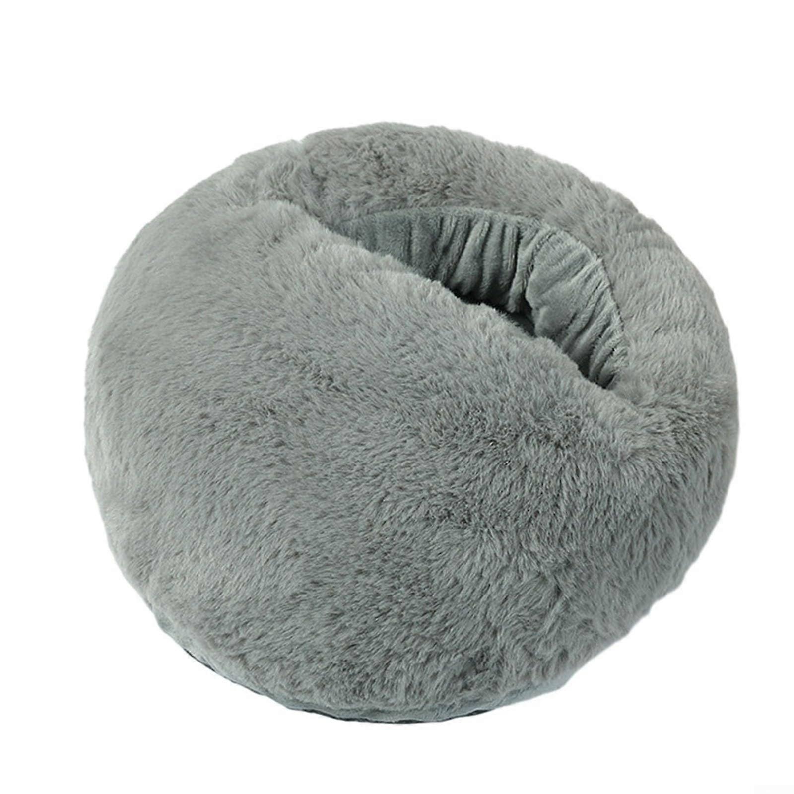USB foot warmer with soft flannel cover, easy to clean, for keeping feet warm while working or relaxing indoors (gray) Gray