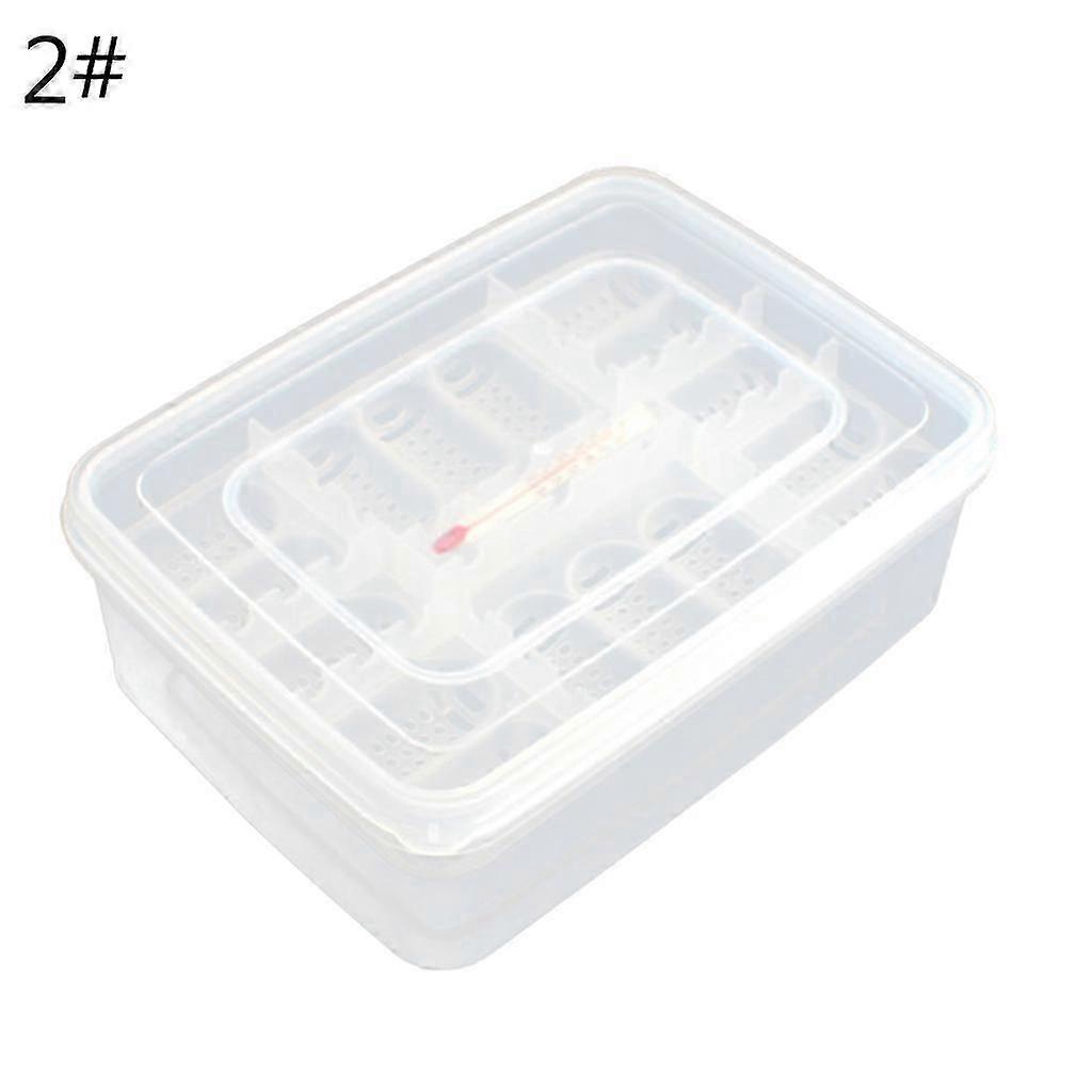 Reusable Reptile Incubator 16-grid Eggs Incubator Visible Reptile Hatching Container for Snake Lizards Gecko Tortoise2 SZRH A-B