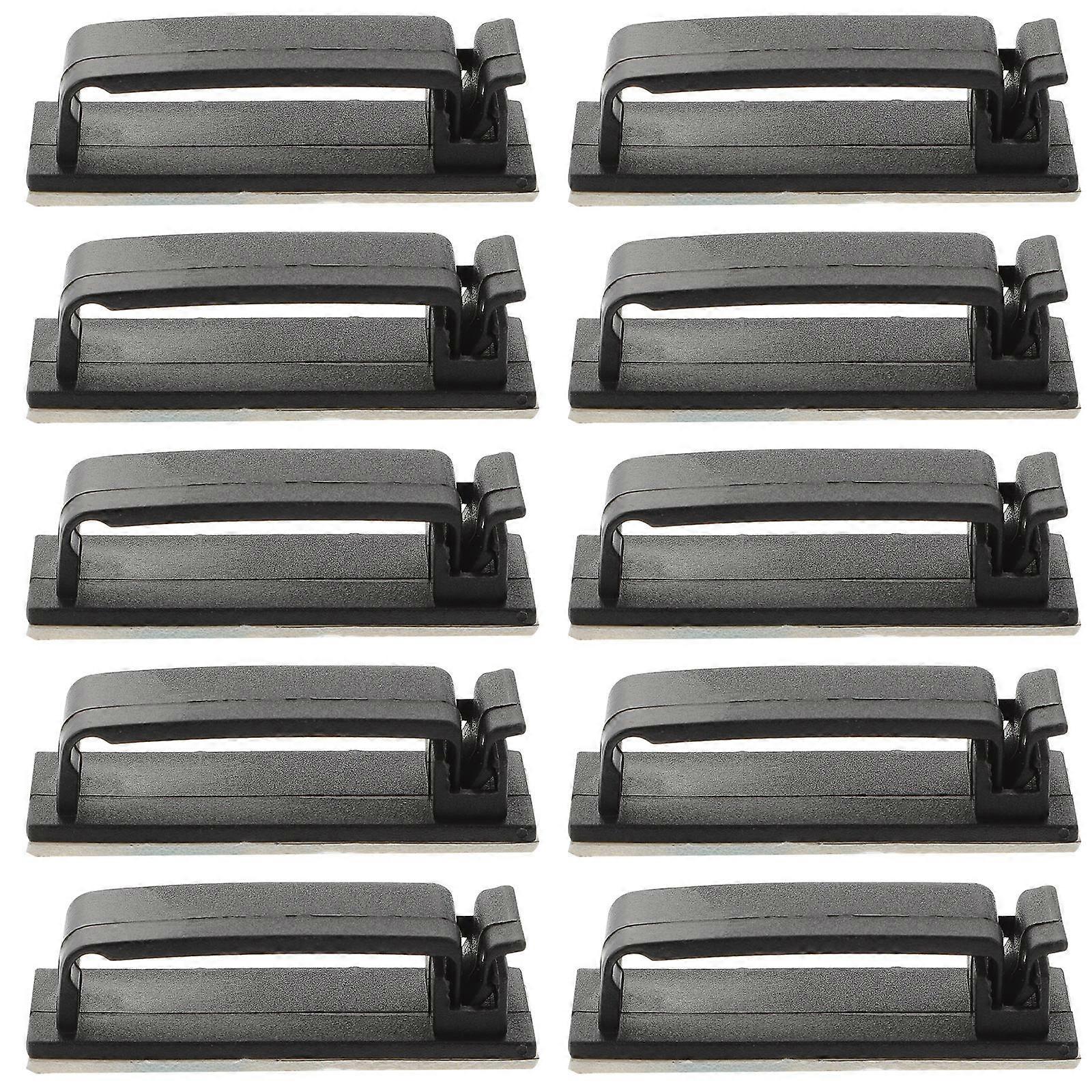 50pcs Cable Management Clips for Desk Organization – Adhesive Cable Organizers for Charging Cables, Wires & Household Appliances – Durable Fixing