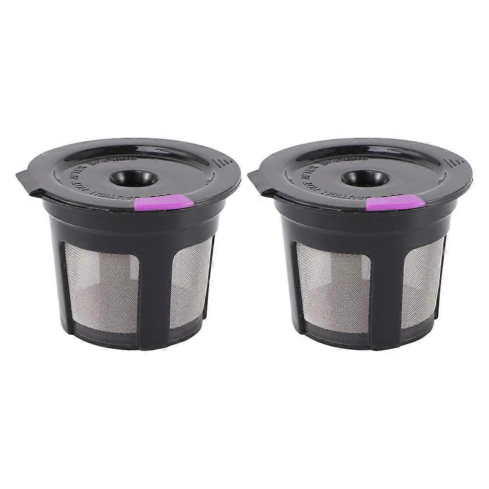Dustproof Coffee Filter Holder Stainless Steel Reusable for Adults Home Use 2Set