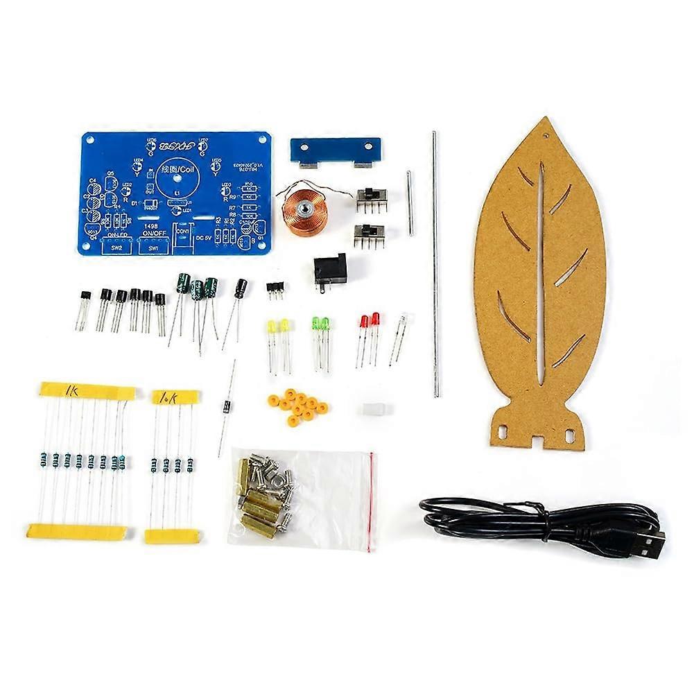 Electromagnetic Swing DIY Electronic Kits Magnetic Levitation Movable Flowing Lights Soldering Exercises Loose Parts