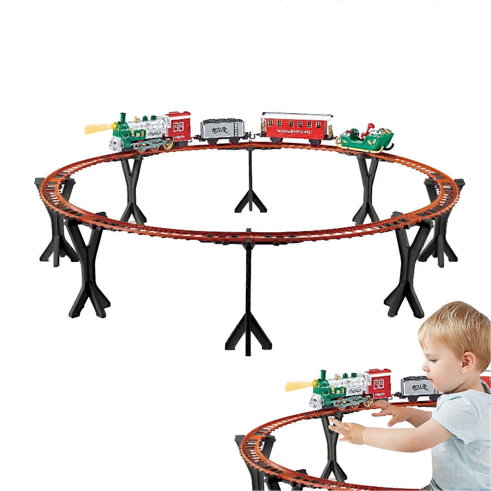 Christmas Tree Railway Set with Sound and Light, Christmas Decoration