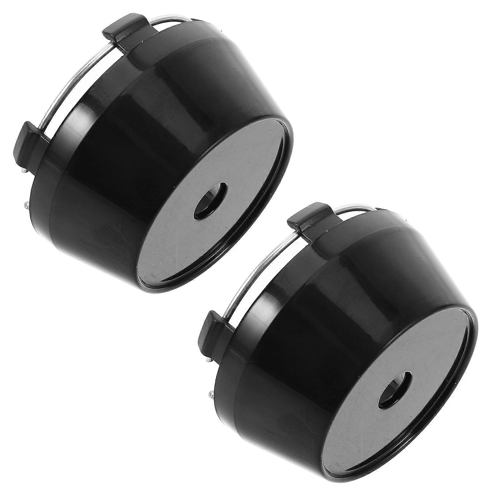 Wheel Hub Caps Universal Fit for Vehicle Weather-Resistant Easy Installation 2Pcs