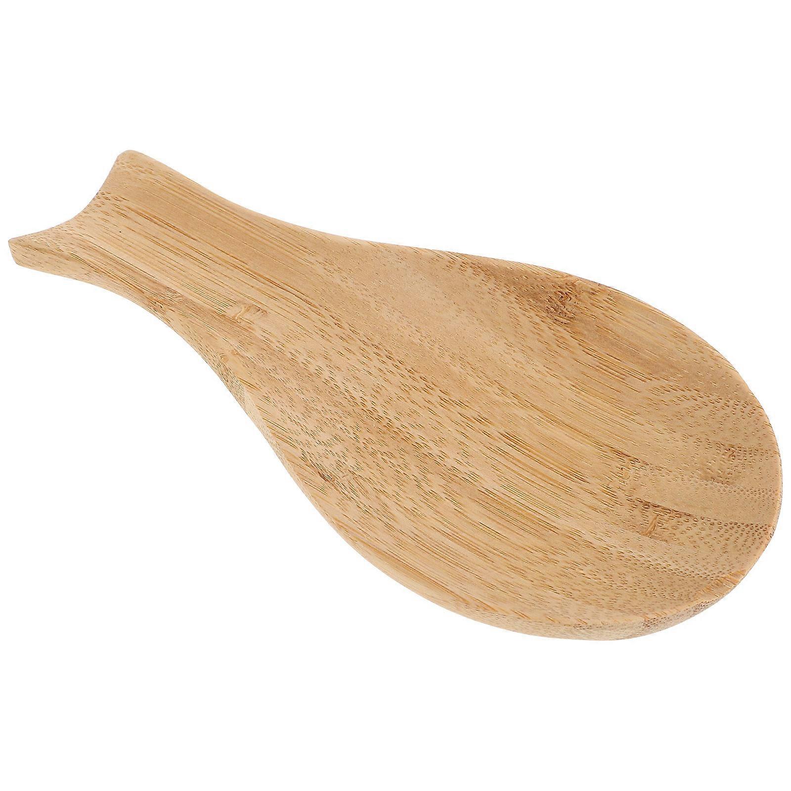Bamboo Rest & Utensil Holder for Kitchen Counter – Rustic Minimalist Design, Food Grade Accessory for Spatulas and Spoons