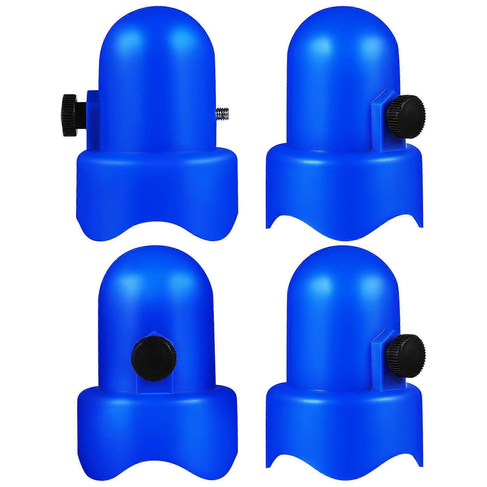 4pcs Durable Trampoline Pole Caps Replacement Enclosure Accessories with Easy Install Screw Thumb for Trampoline Parts