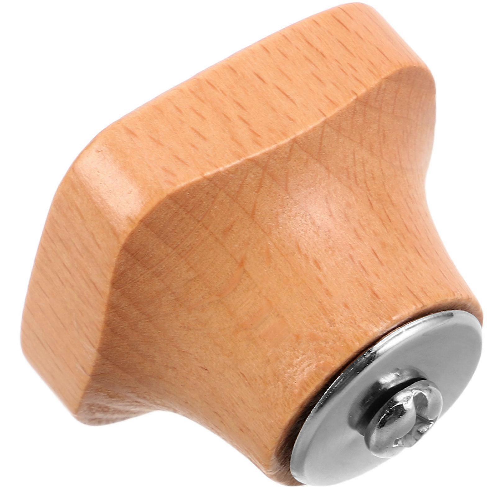 Wooden Pot Lid Handle for HeatResistant and Reliable Use in Cooking Lightweight Portable Light Yellow