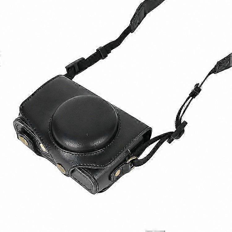 PU Leather Camera Bag with Shoulder Strap for Digital Cameras, Protective Cover for Compact Camera Models