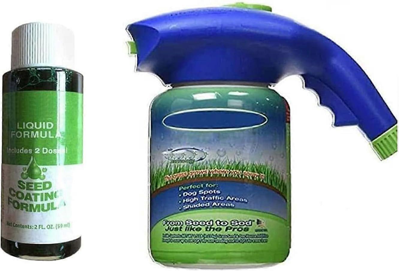 Household Seeding Liquid Lawn Spray, Hot Grass Green Spray, Fast Growing, Easy to Apply, Attaches to Garden Trousers, Covers 30.48 m