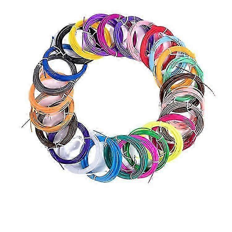 2025 3D Pen Filament PLA, 20 Colors 1.75mm 5m per Color Total 100m Filament 1.75 3D Printing Pen Filament PLA 3D Printer Filament compatible 3D Pen Fi