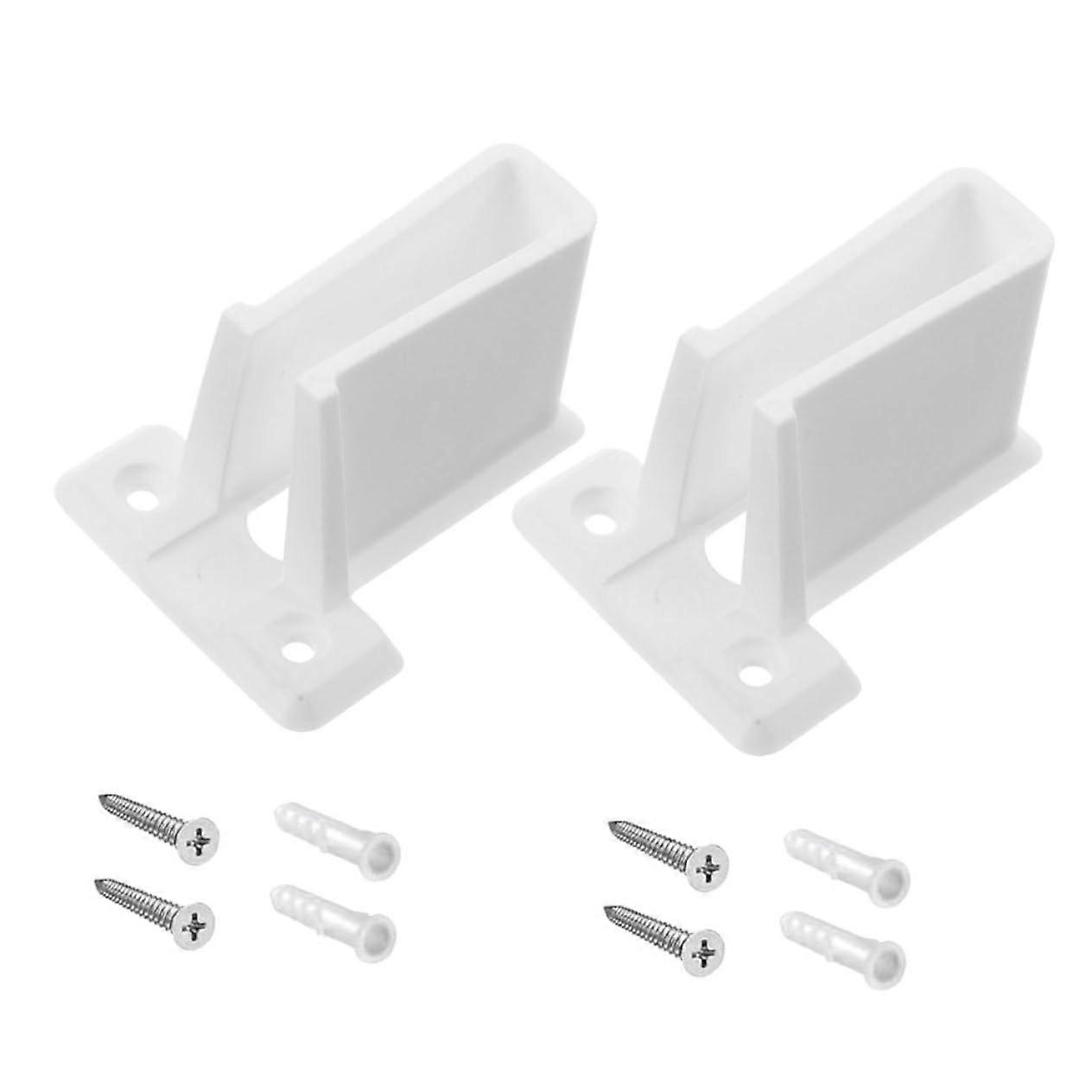 2 x zip window rods holder, adjustable clamp support for curtains, no drilling