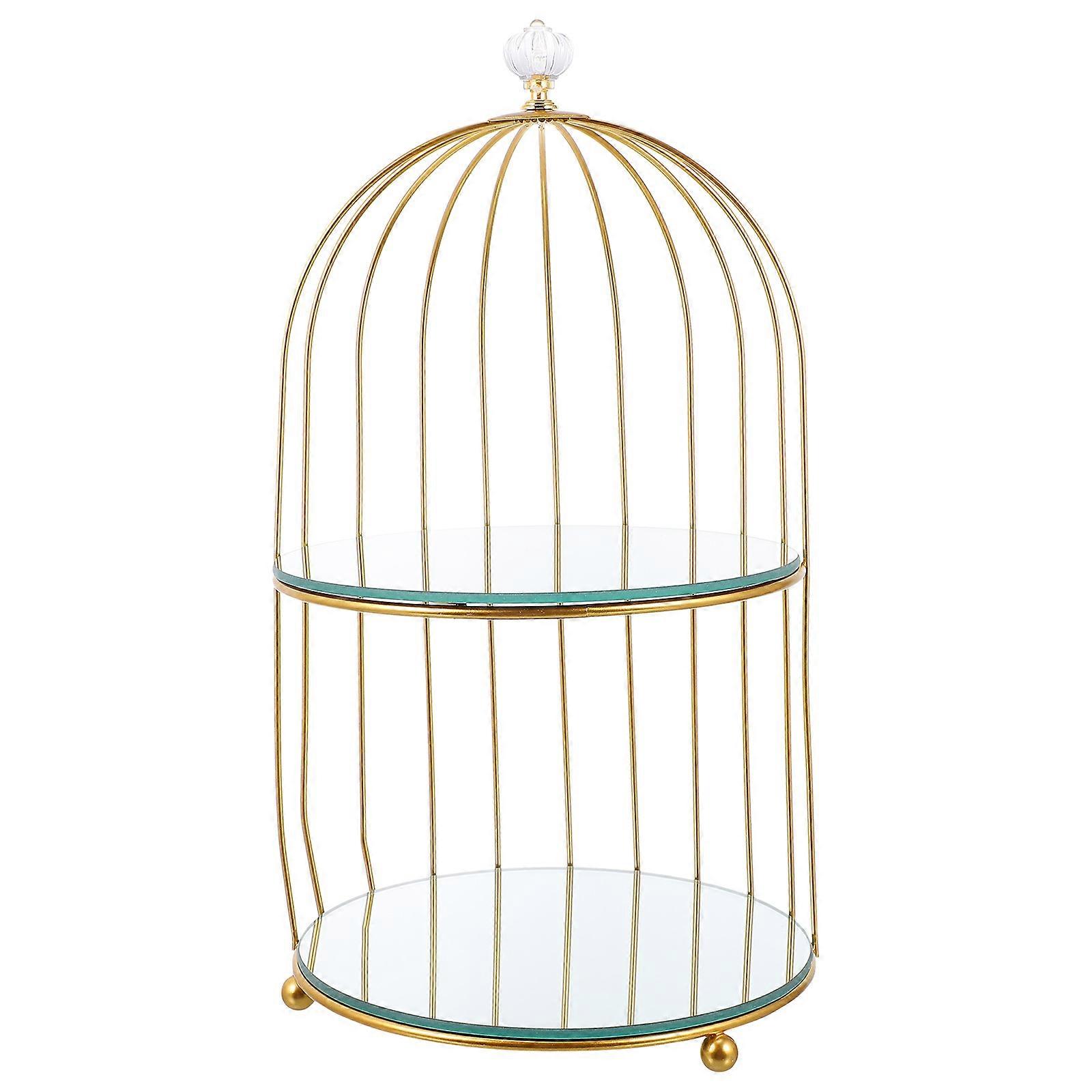 Retail Display Rack Bird Cage Shaped Rack Bathroom 36X19.6X19.6CM Storage 1Set