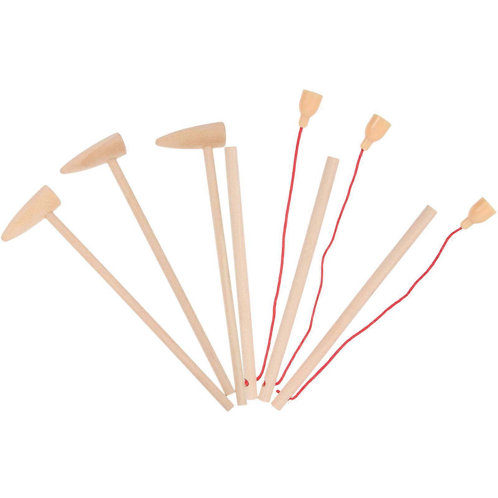 Wooden Hammer Toys for Kids in Light Yellow Promoting Motor Skills and Fun Parent Child Interaction