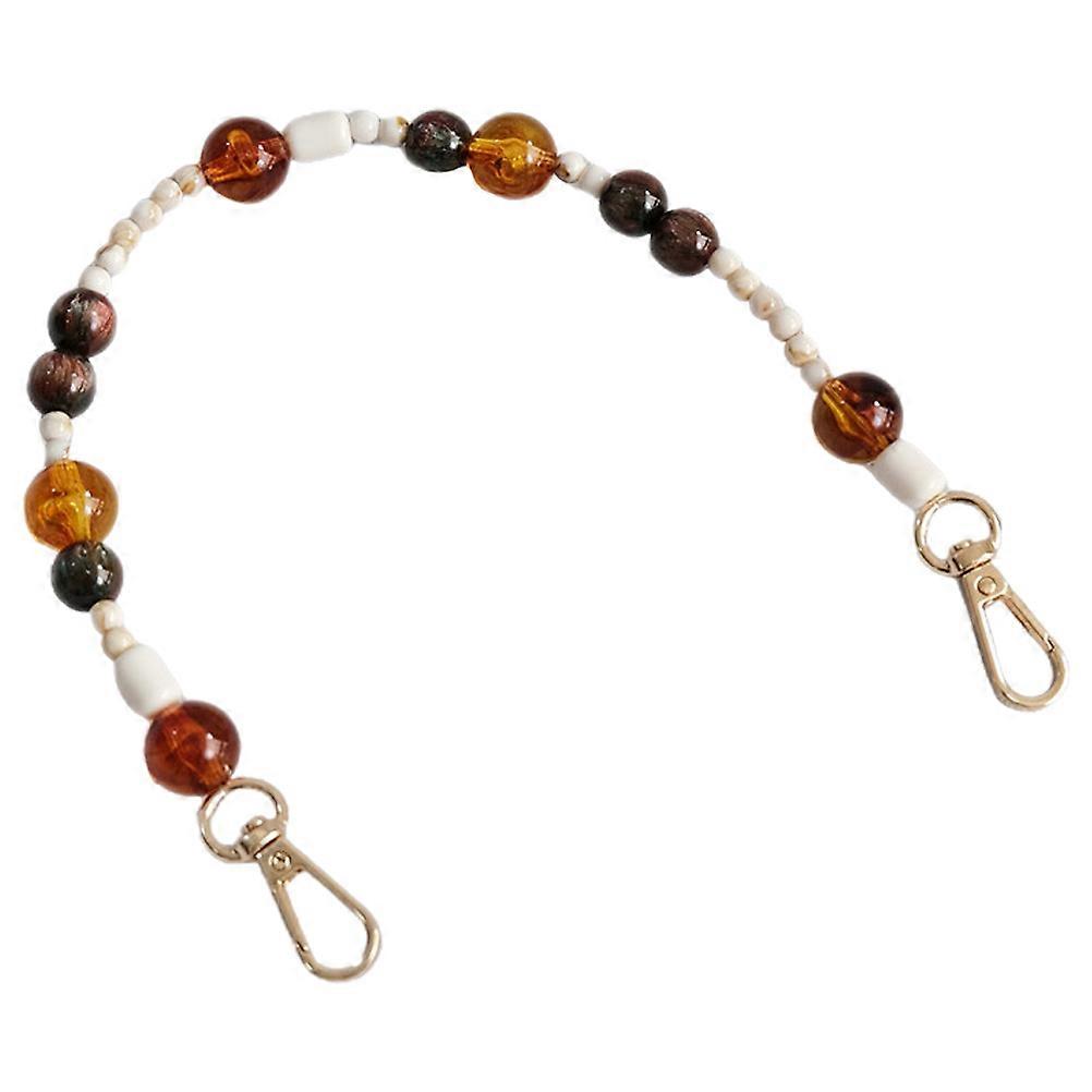 Multi Color Acrylic Beaded Chain for Handbag Shoulder Strap with Alloy Material Fits Various Bags