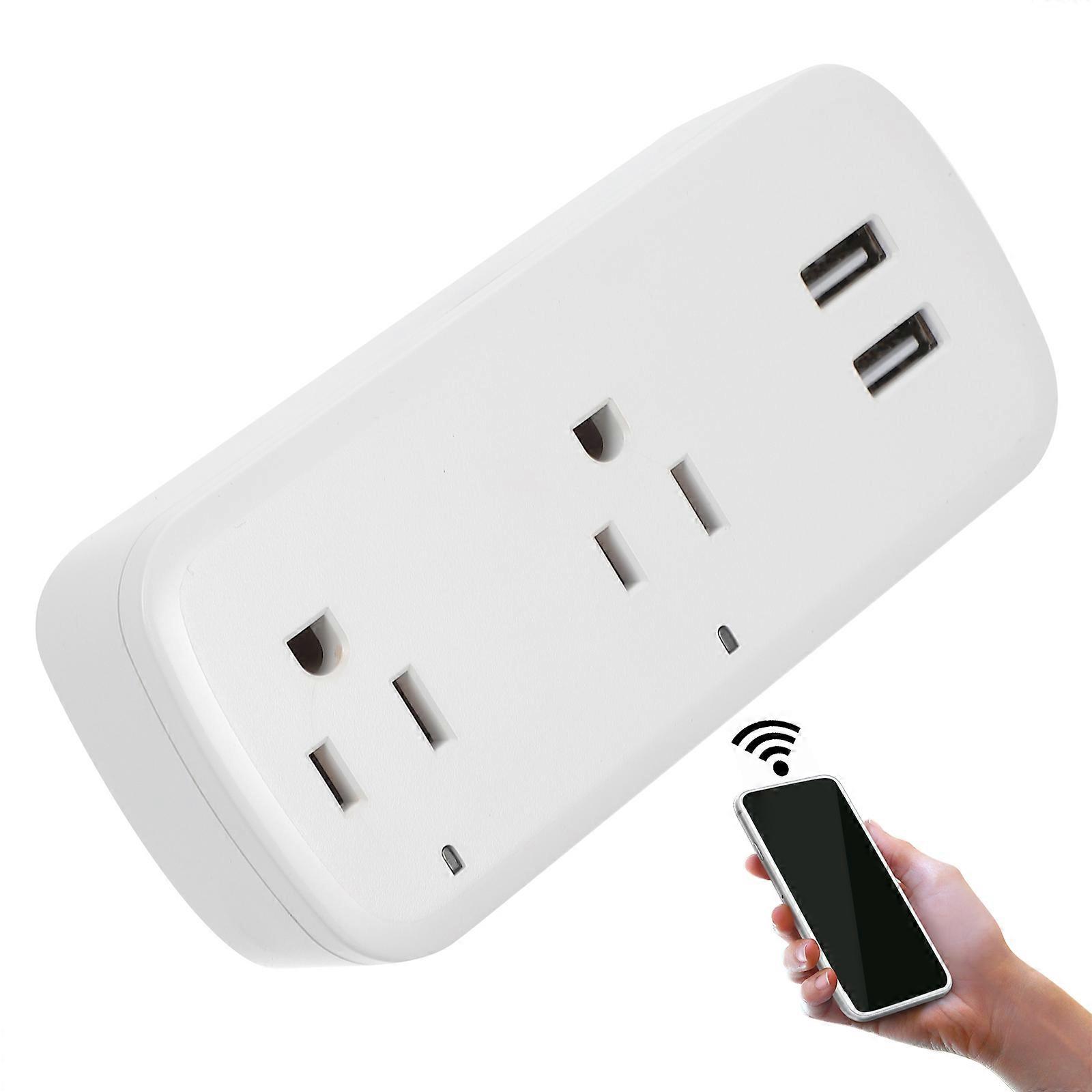 Wireless Smart Outlet Power Socket Featuring Control For Remote Control Usage Crafted In White With 1Pcs Count