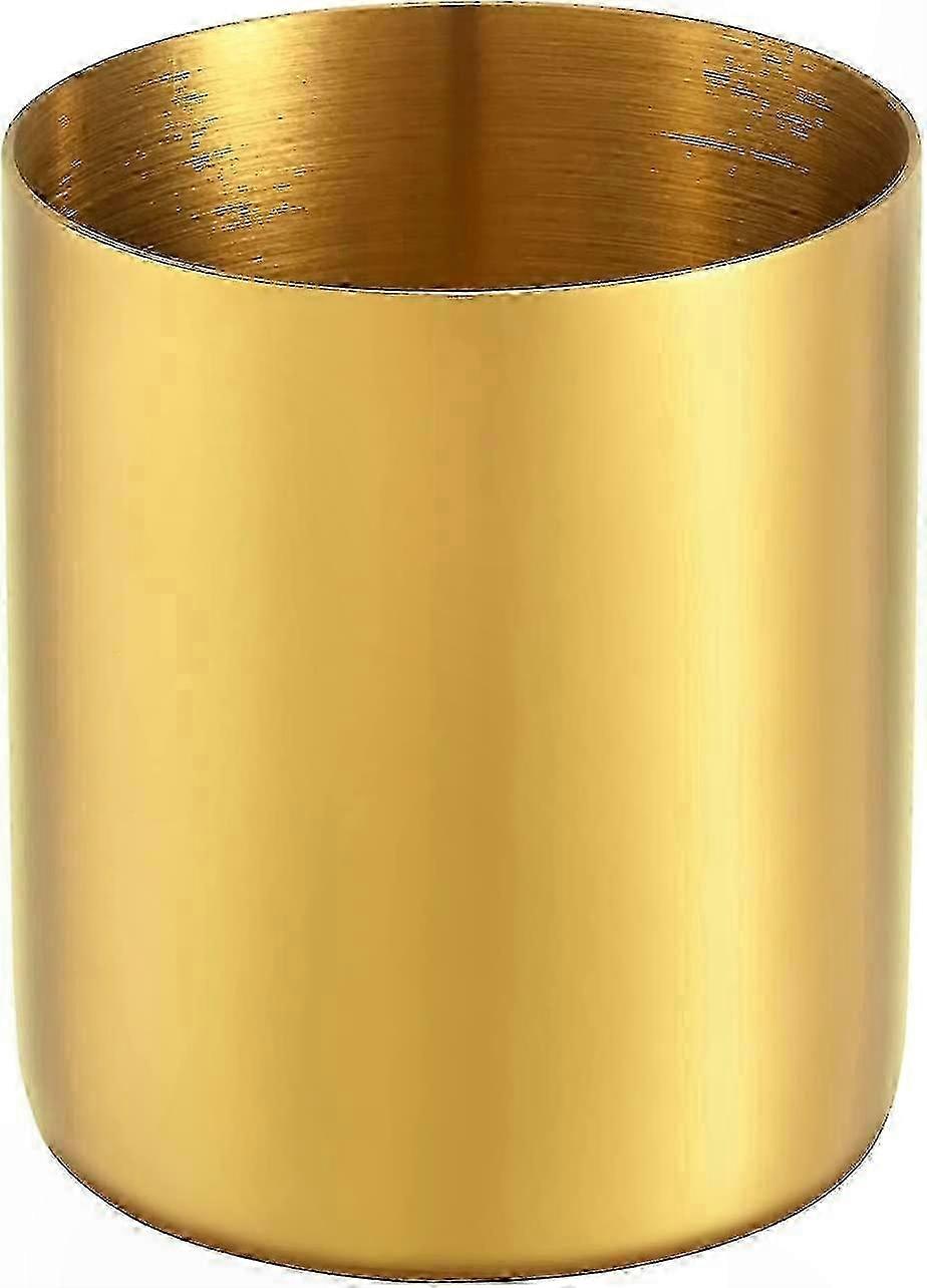 Gold-Tone Desktop Pencil Rack for Durable Organization of Pens and Writing Tools