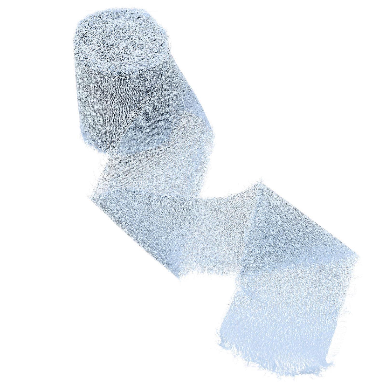 Soft Chiffon Fringe Ribbon for DIY Crafts, Bouquet Wrapping & Party Decorations – Easy to Cut, Versatile & Durable