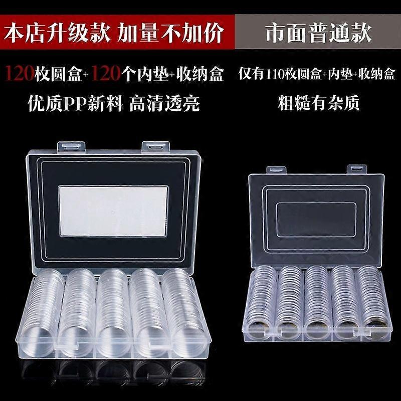 1 Set Coin Capsules: Coin Case Holder With Gasket - Organizer Box For Collectors - Transparent Storage Case For Collection Supplies