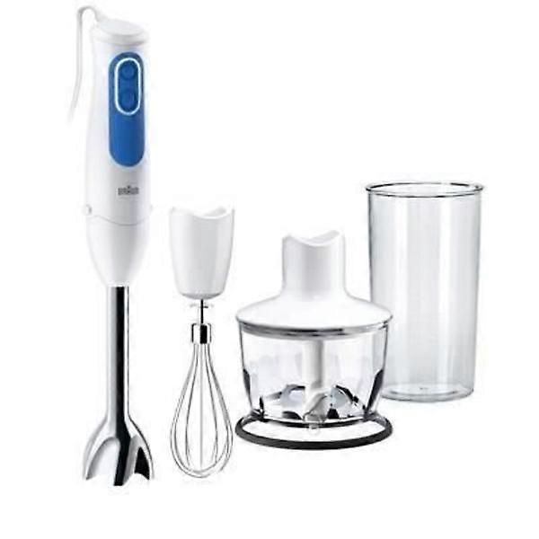 BRAUN MQ3035WH hand blender with sauce chopper - white and blue - 700 watts - PowerBell Plus