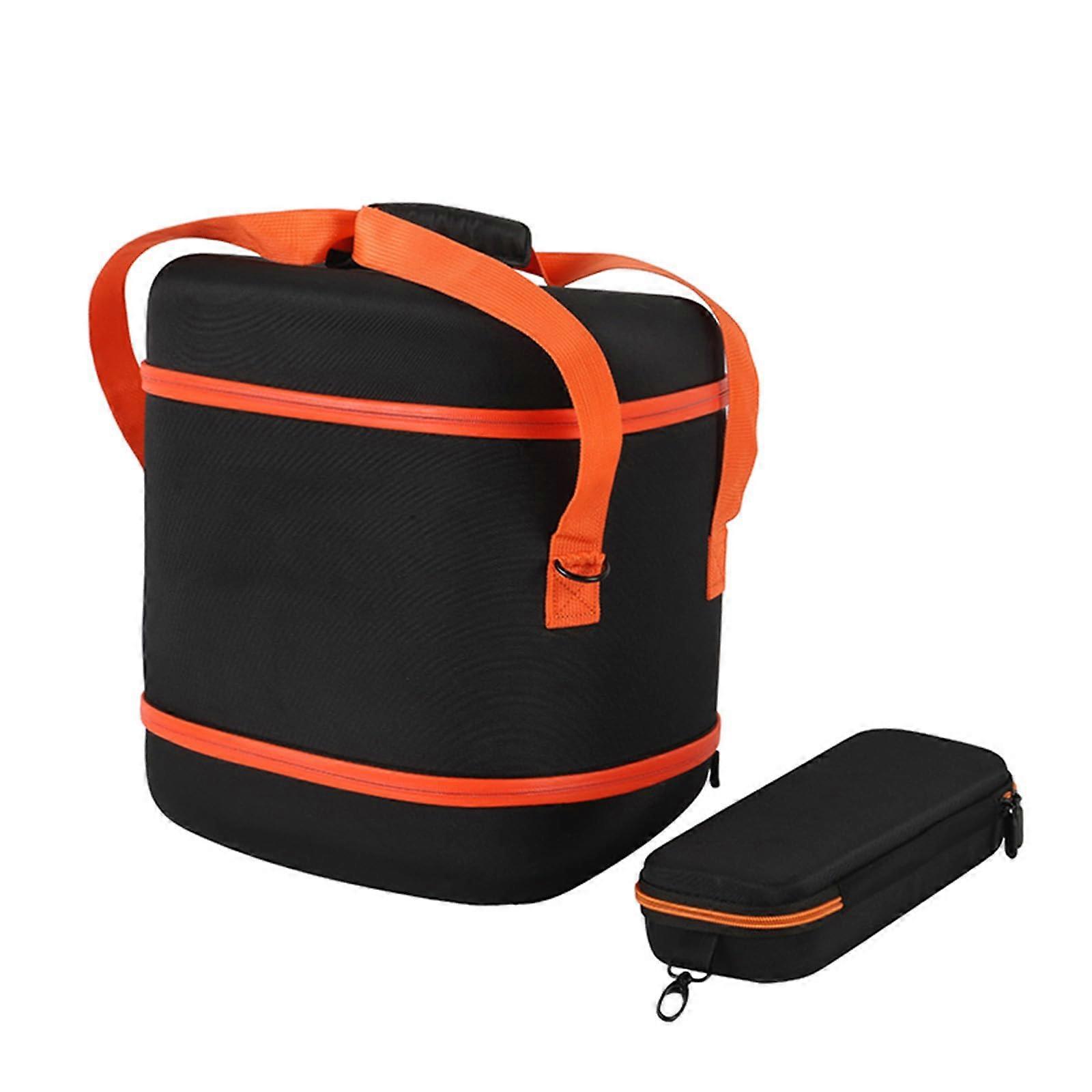 Travel bag for Partybox Encore 2, carrying case  microphone pouch, dustproof, scratchresistant, portable, Partybox Encore 2 accessory (Orange)