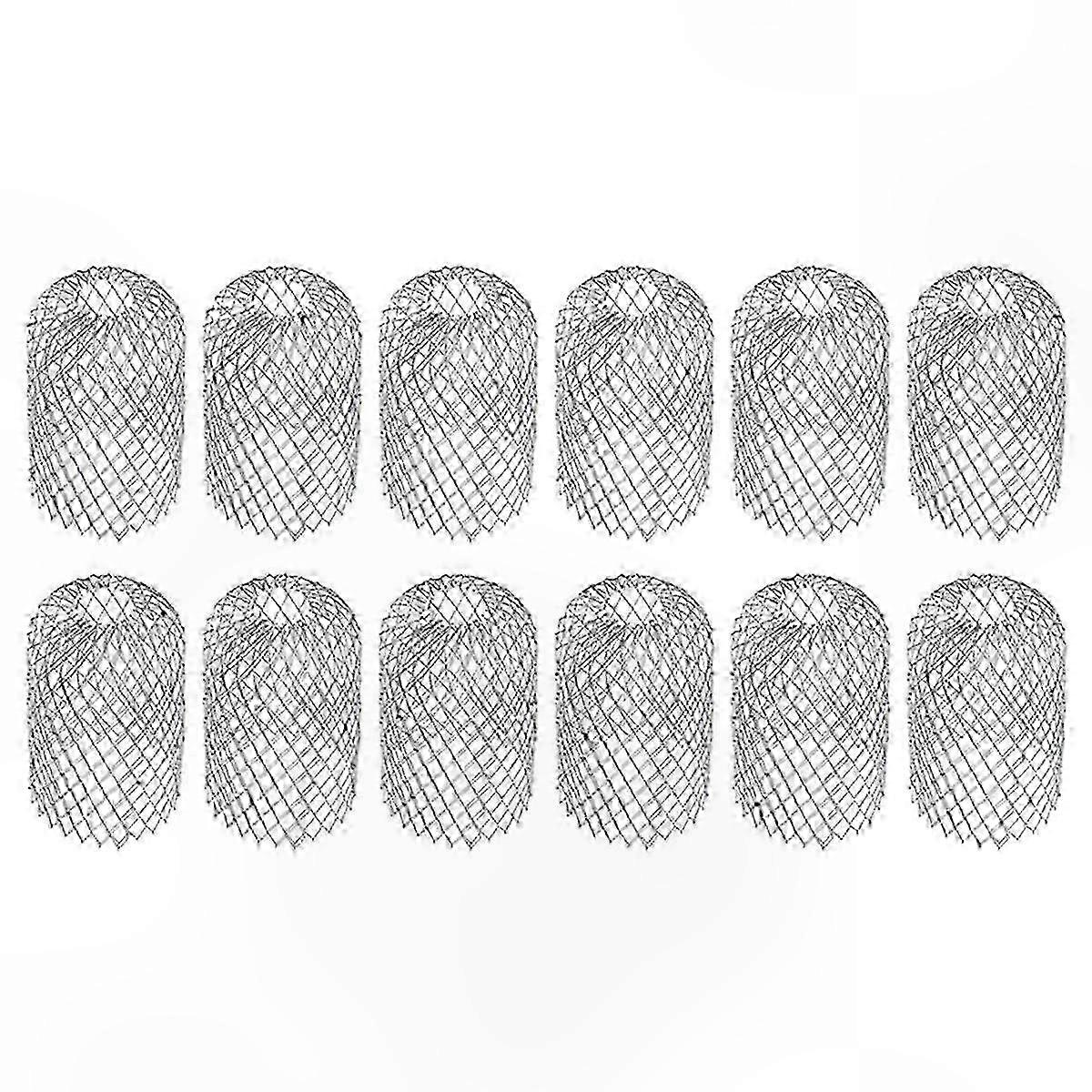 12-Pack Gutter Leaf Guards, Drain Pipe Mesh Filters for Eaves and Roofs, Anti-Clogging Net for Gutters and Downspouts