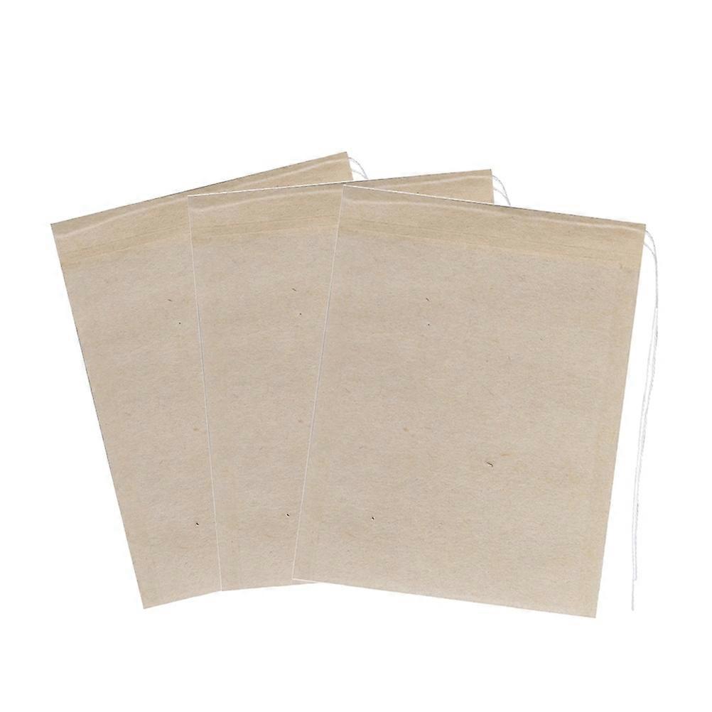 Light Brown Drawstring Tea Bags Made of Filter Paper for Loose Leaf Tea 7x9cm Fits Most Cups and Mugs