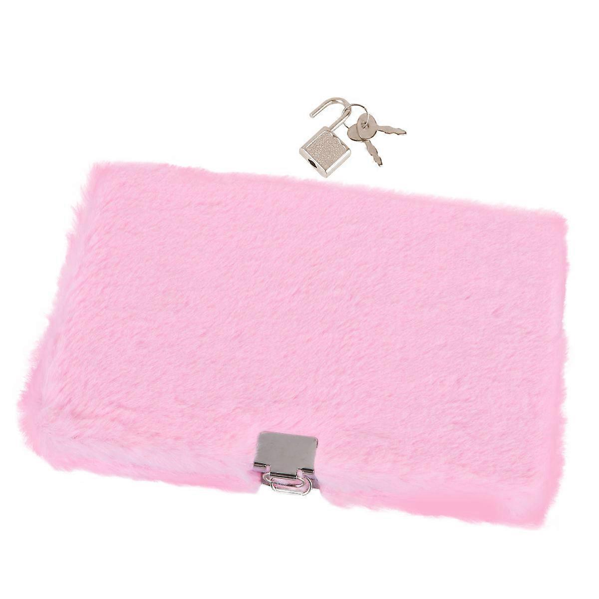 Plush Covered Diary Notebook, Ideal for School and Office Use, Design